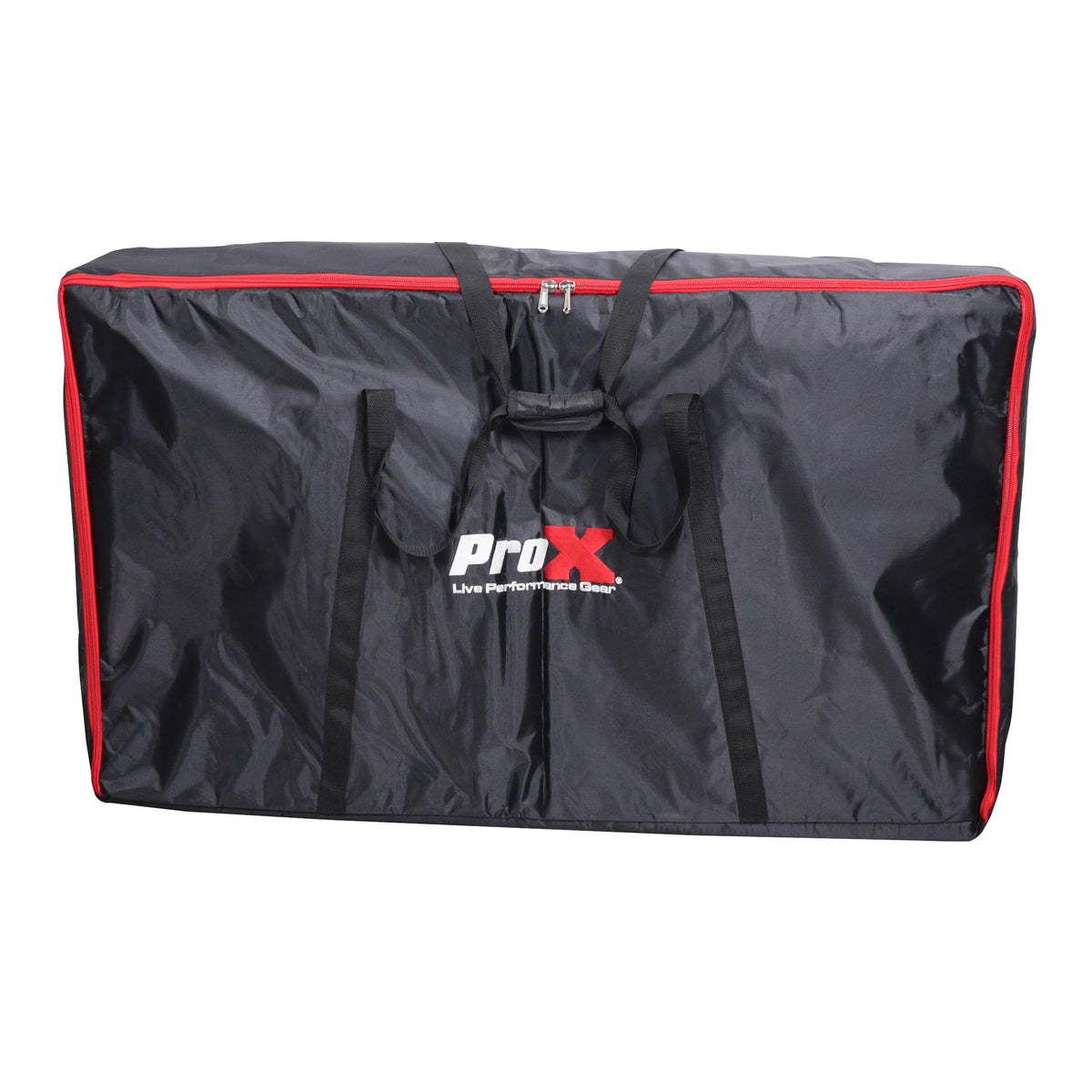 ProX LUNA DJ Facade 5 Panel Curved with Black White Scrim Kit Black Hardware.