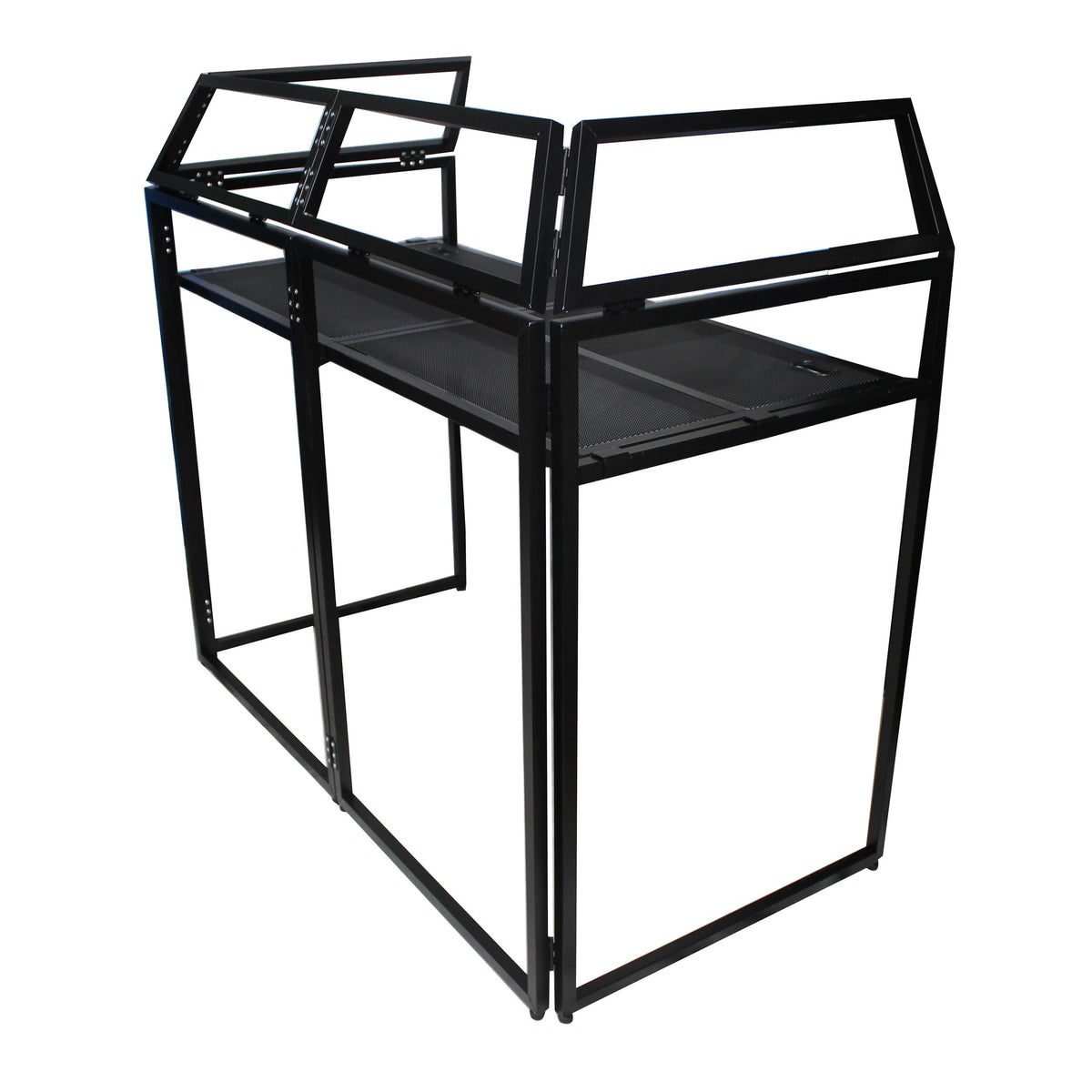 ProX Mesa MK2 DJ Facade Table Station Includes White & Black Scrims and Padded Carry Bag.