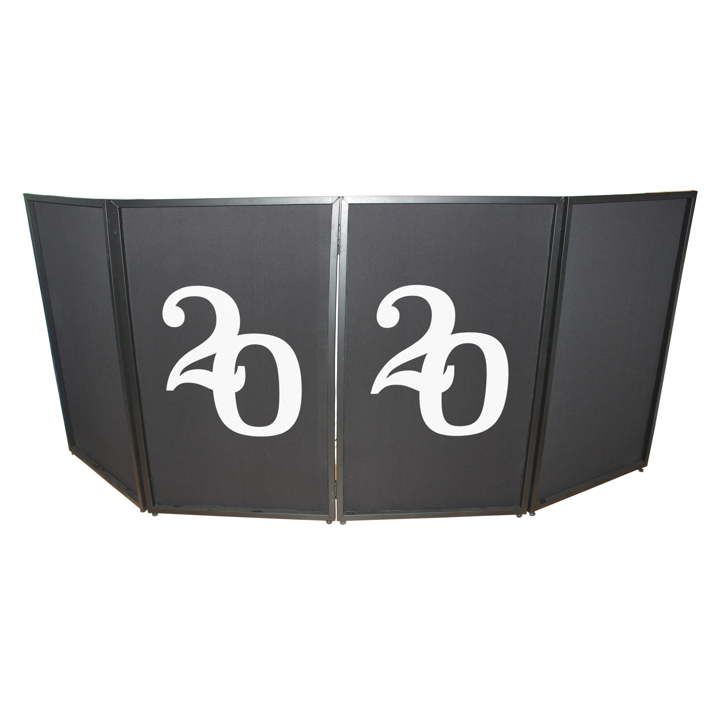 ProX 2020 Numerical Facade Enhancement Scrims - White Numbers on Black | Set of Two