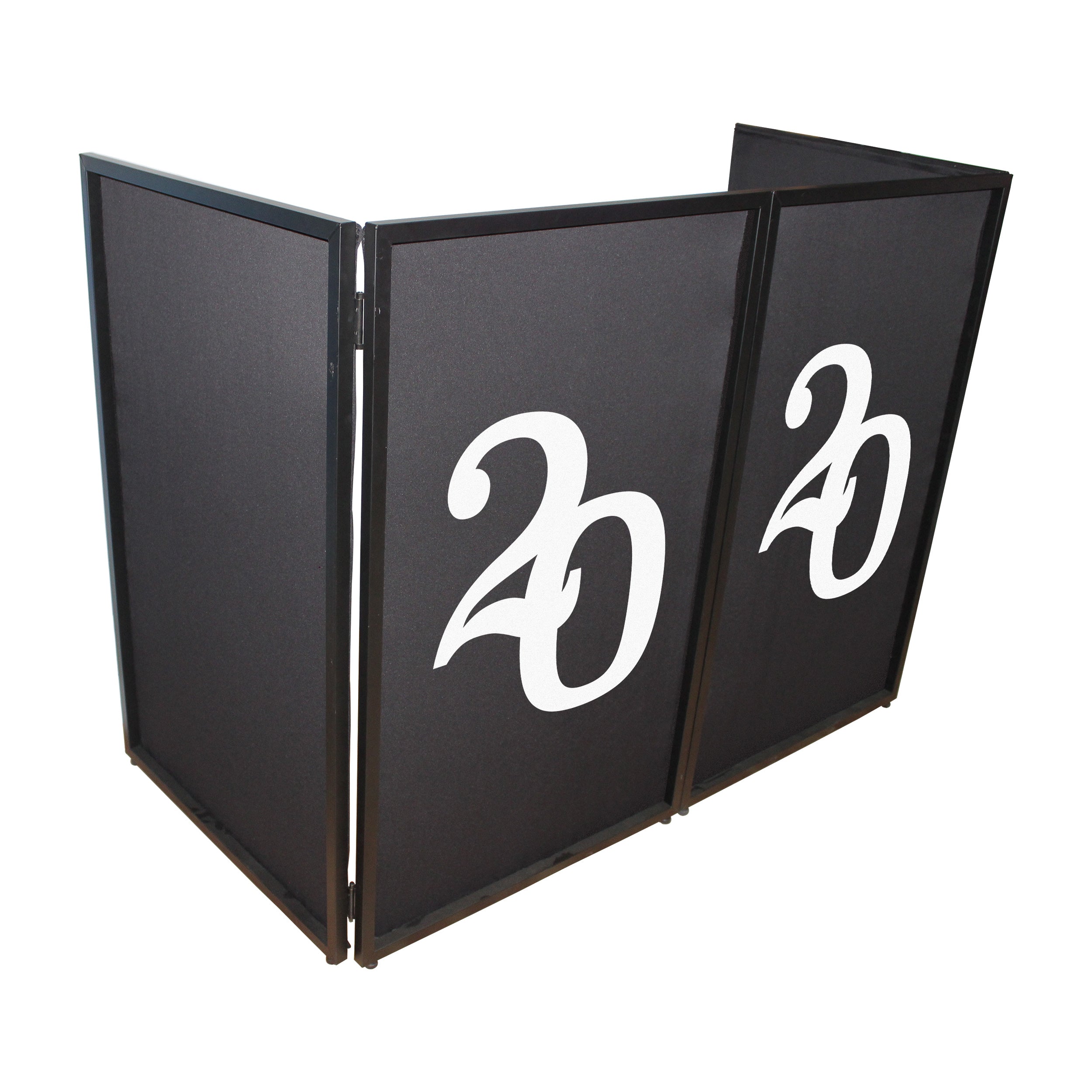 ProX 2020 Numerical Facade Enhancement Scrims - White Numbers on Black | Set of Two