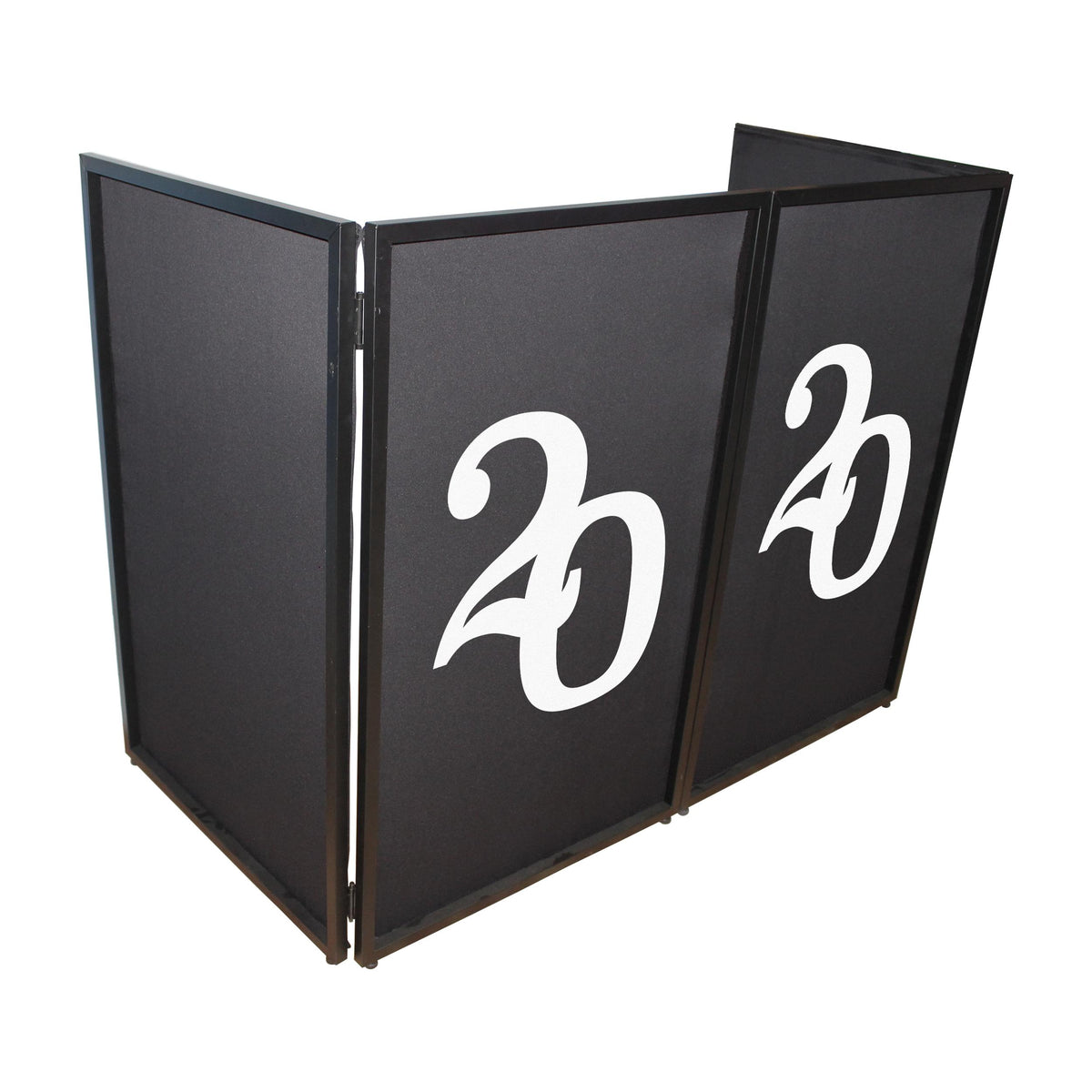 ProX 2020 Numerical Facade Enhancement Scrims - White Numbers on Black | Set of Two.