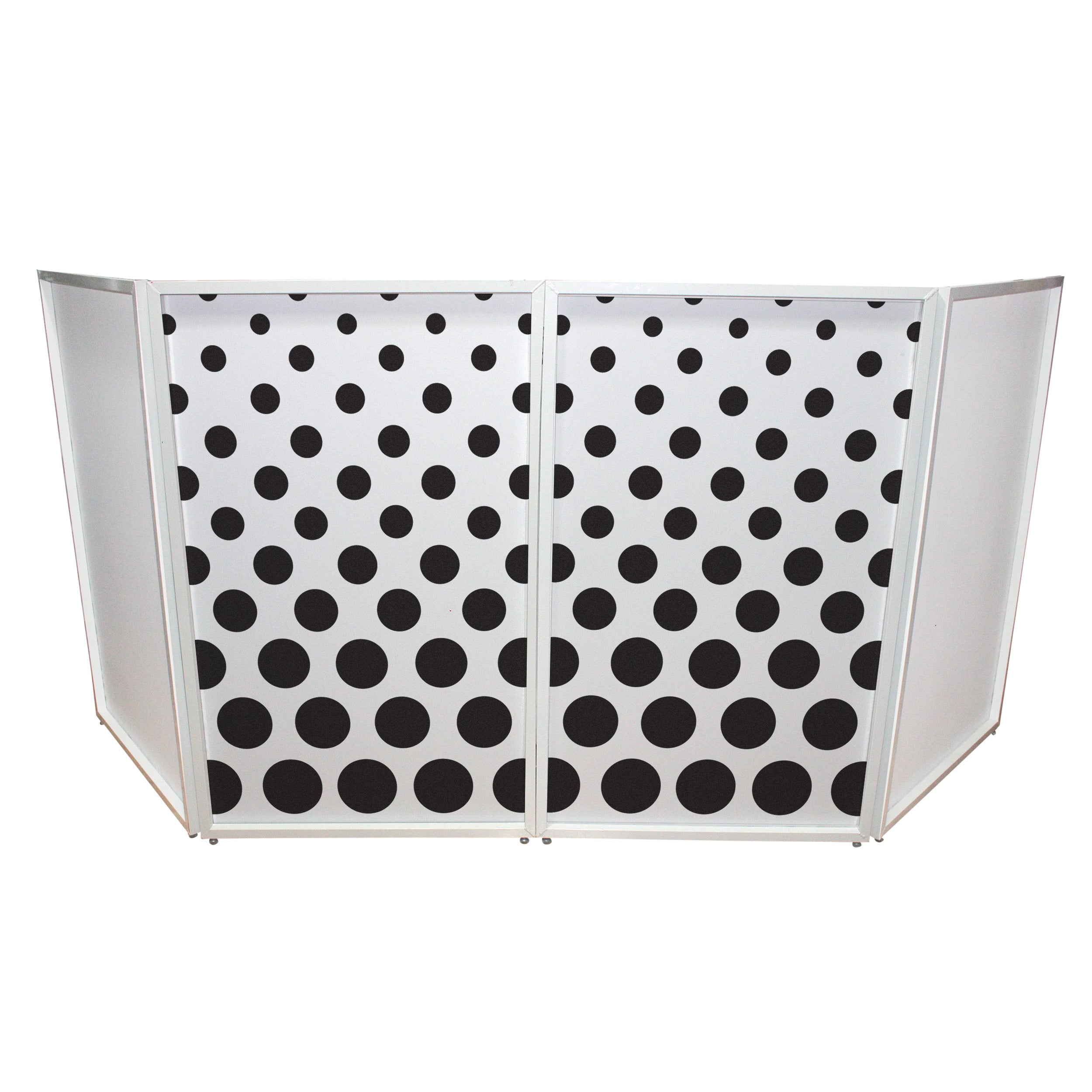 ProX Polka Dots Facade Enhancement Scrims - Black Dots on White | Set of Two