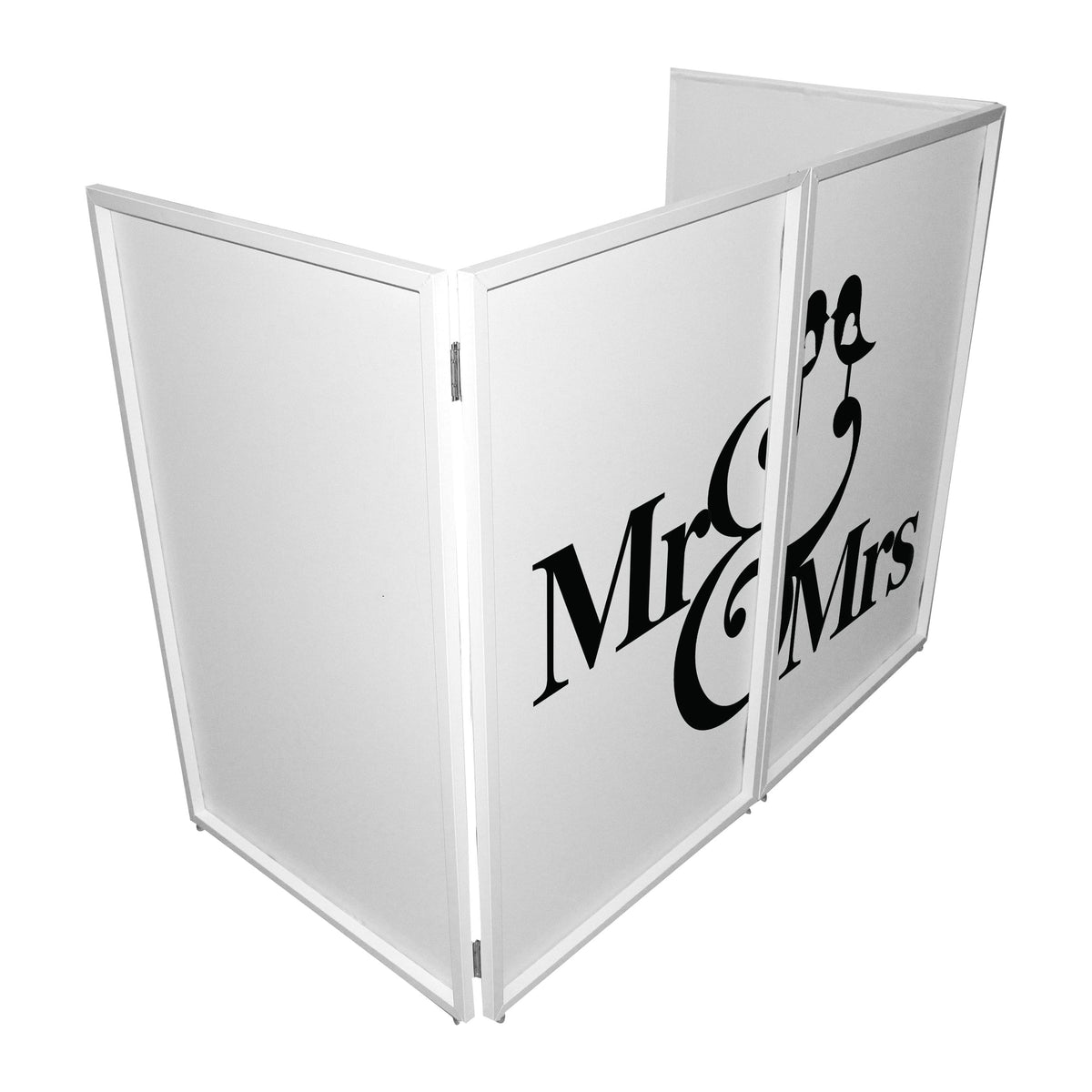 ProX Mr and Mrs Facade Enhancement Scrims - Black Script on White | Set of Two.