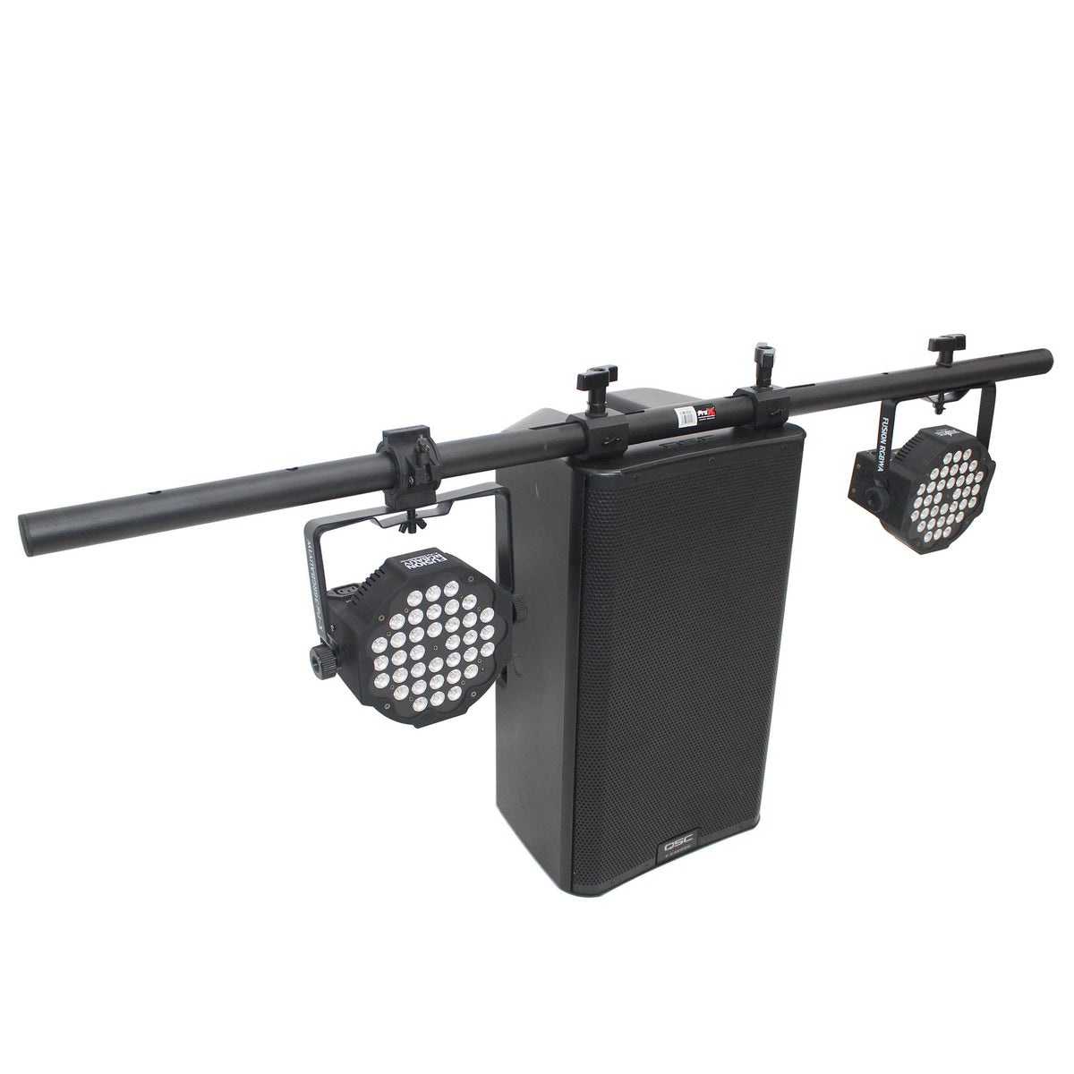 ProX 5 Ft. Universal Light Bar Mounting System for Point Source PA Speakers with Fly-points.
