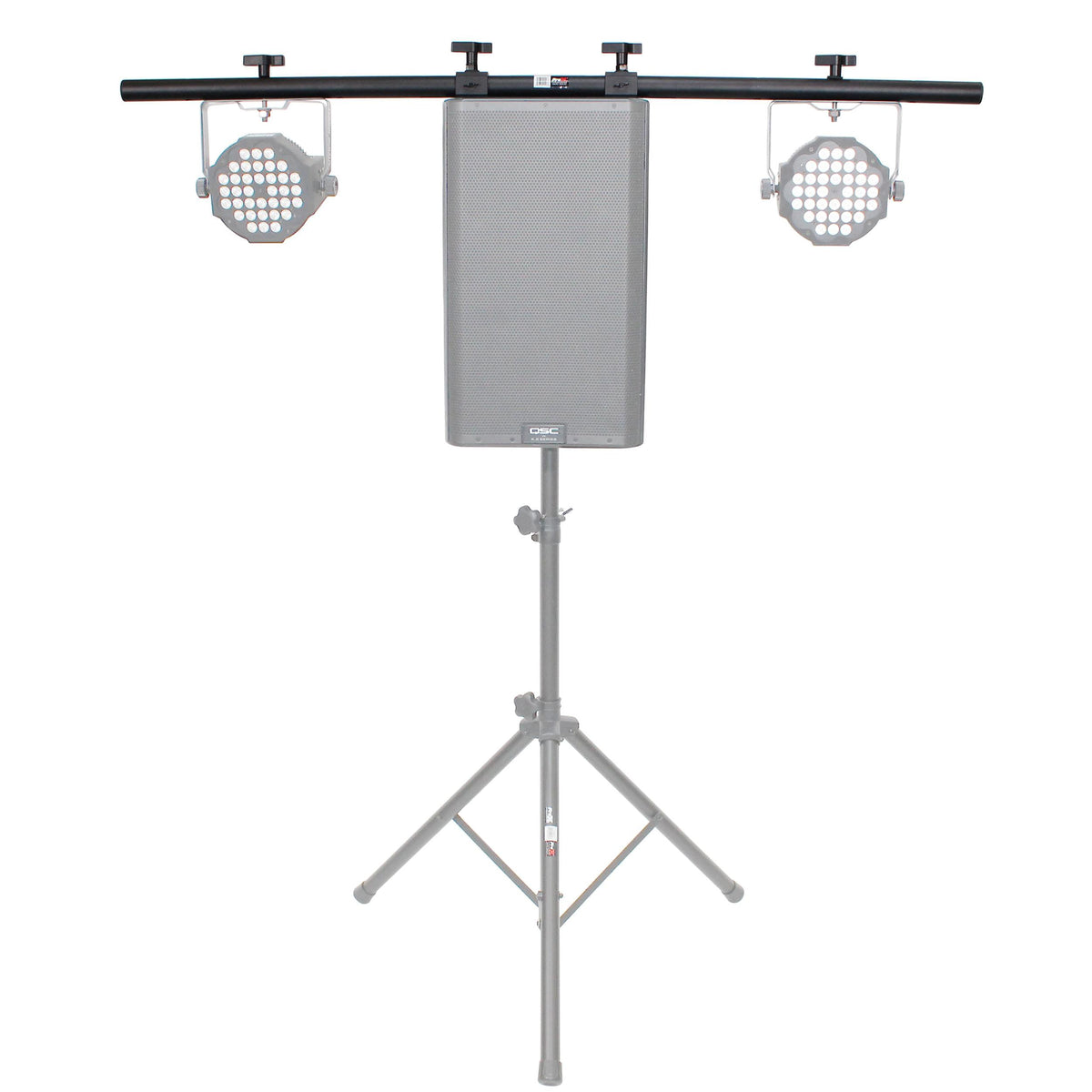 ProX 5 Ft. Universal Light Bar Mounting System for Point Source PA Speakers with Fly-points.