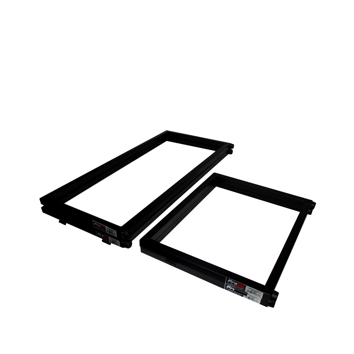 ProX Black Frame 6 Ft foldable 4 Panel Tabletop DJ Facade Front Board booth with Black and White Scrims and poratble bag