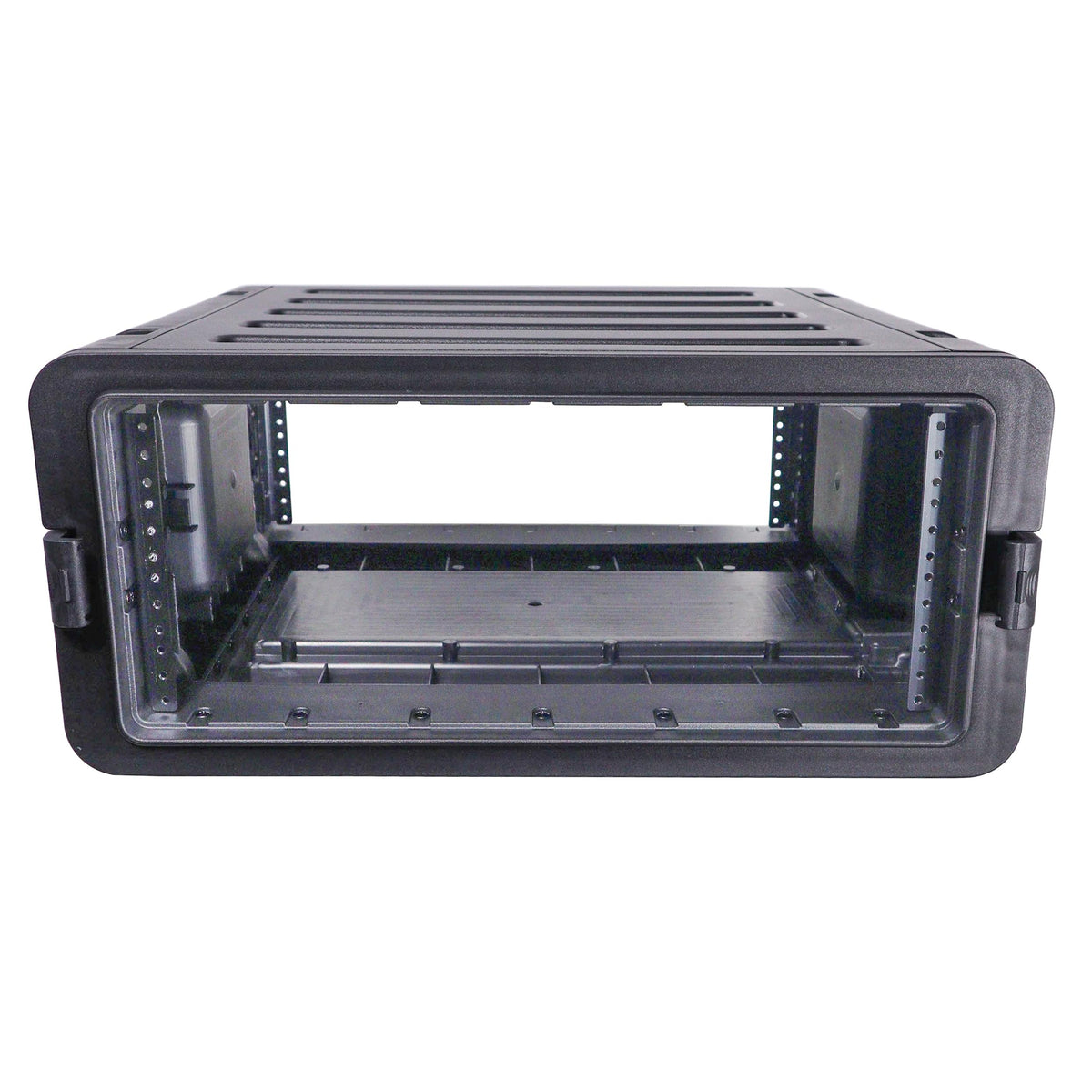 ProX UltronX 4U Rack Air Tight Water Sealed ABS Case with Retractable Pull Out Handle and Wheels.