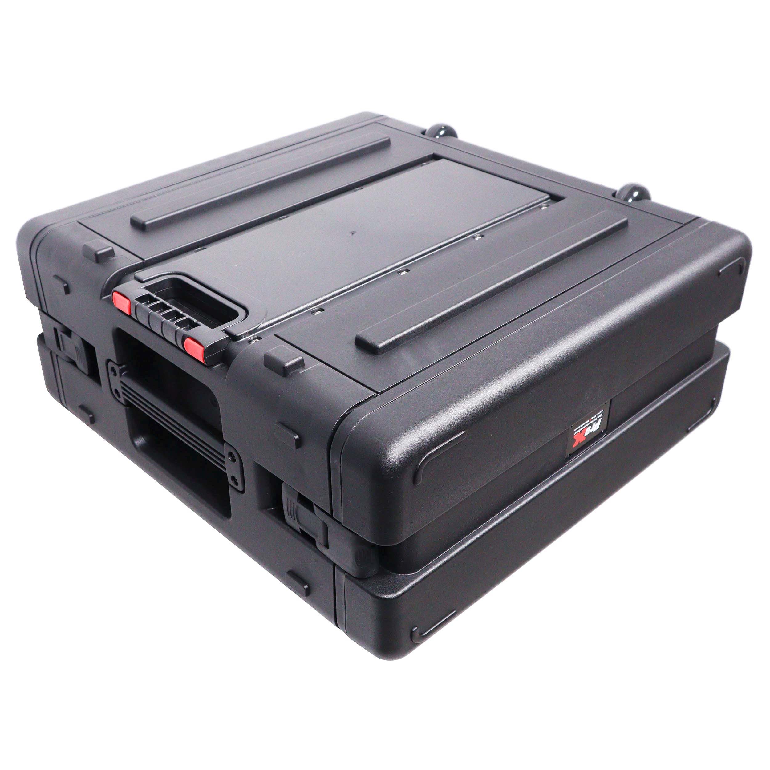 ProX UltronX 4U Rack Air Tight Water Sealed ABS Case with Retractable Pull Out Handle and Wheels