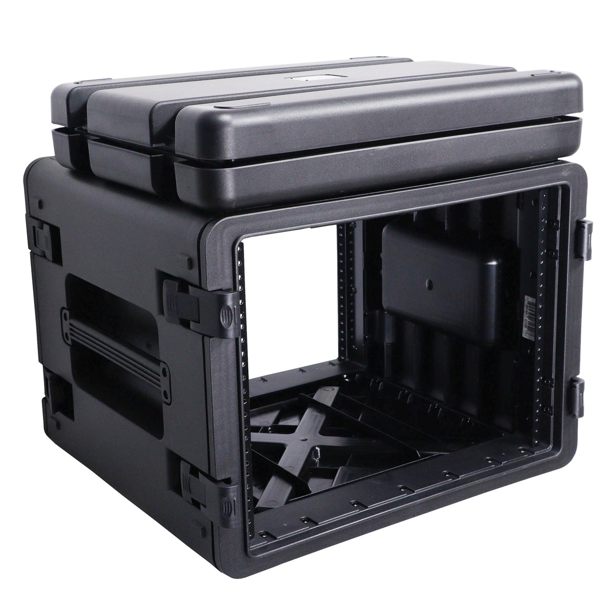 ProX UltronX Watertight 8U Rack Space Molded Plastic Case - 18" Depth Front Rail to Rail.