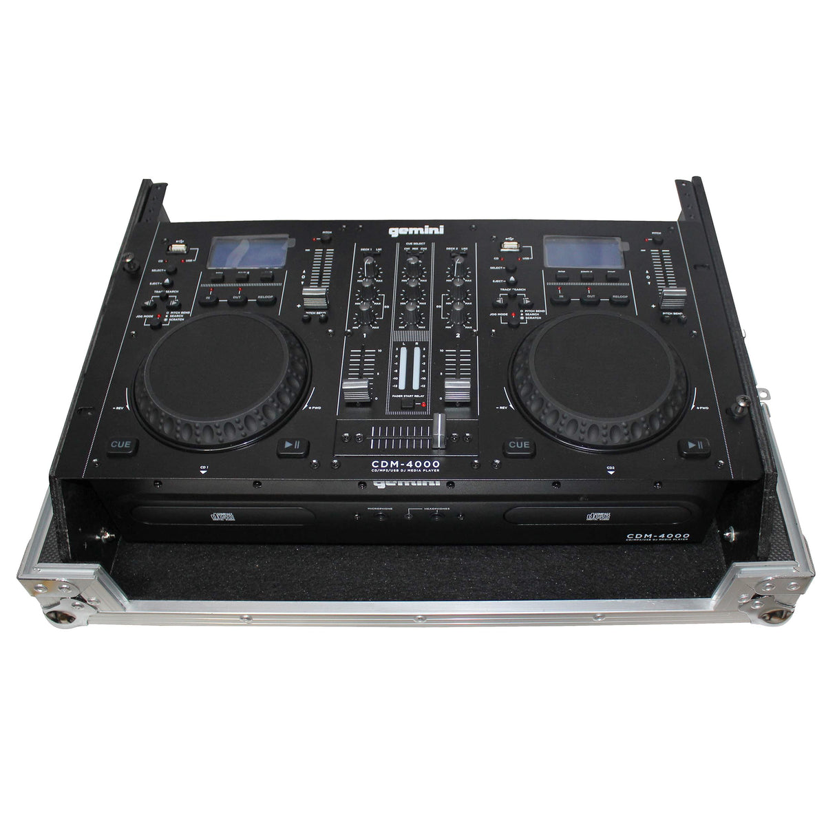 ProX Rack Mount 19" Mixer Case 7U Top Slant Removable Front Panel fits Gemini CDM-4000.