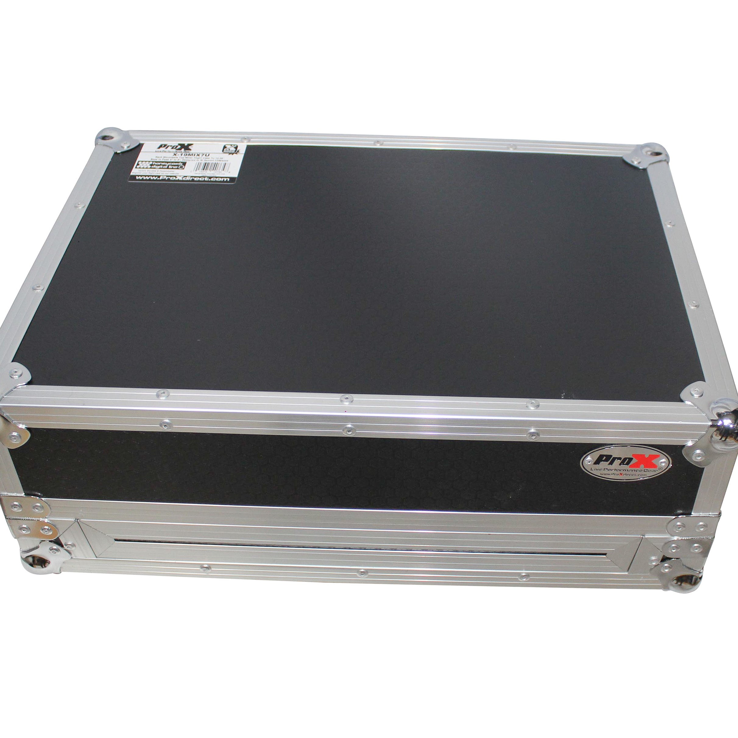 ProX Rack Mount 19" Mixer Case 7U Top Slant Removable Front Panel fits Gemini CDM-4000