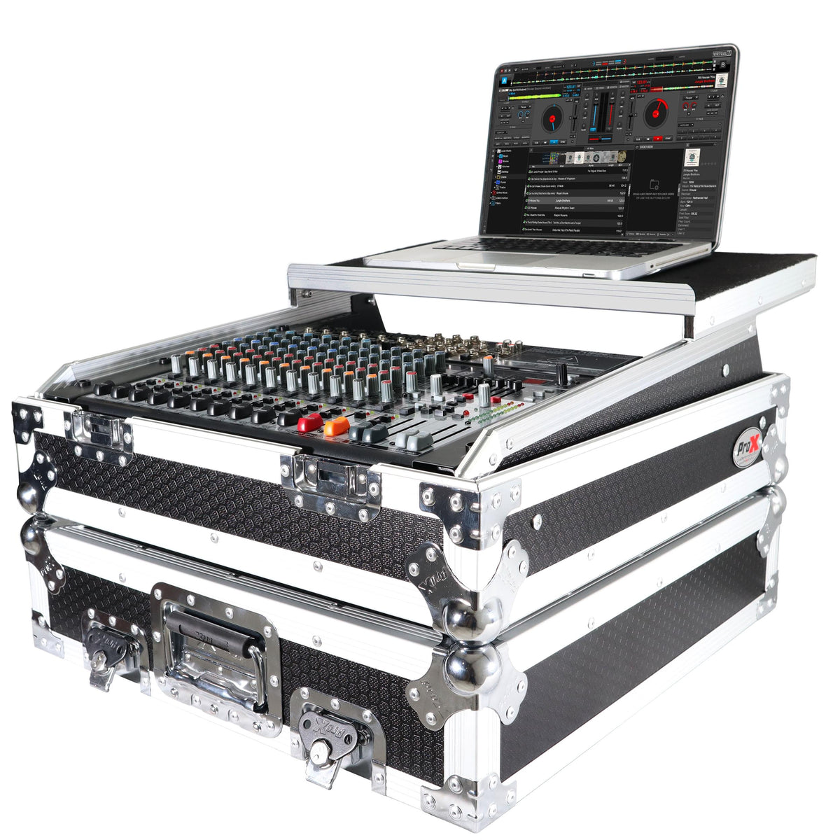 ProX 10U Top Mount 19" Slanted Mixer Case.