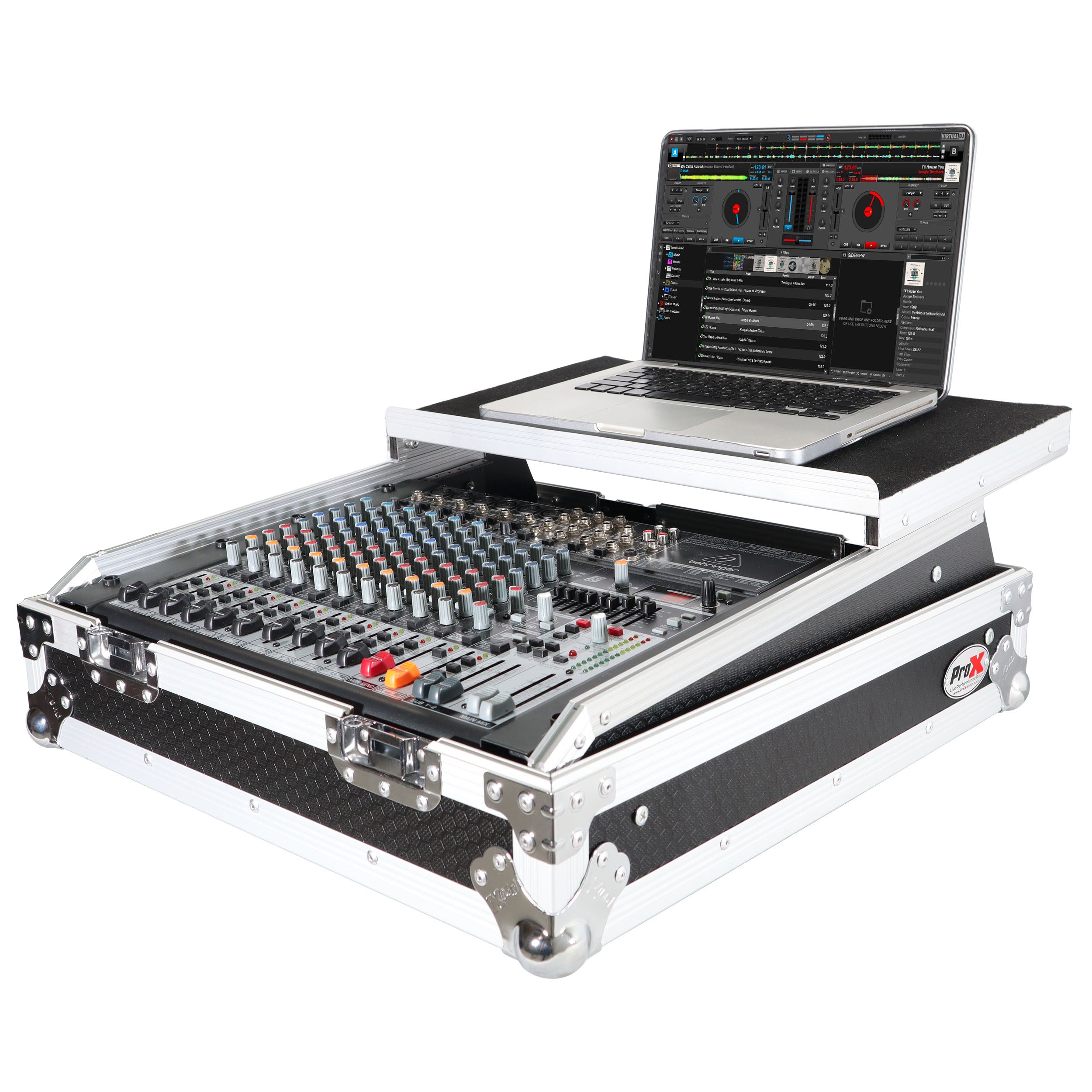 ProX 10U Top Mount 19" Slanted Mixer Case