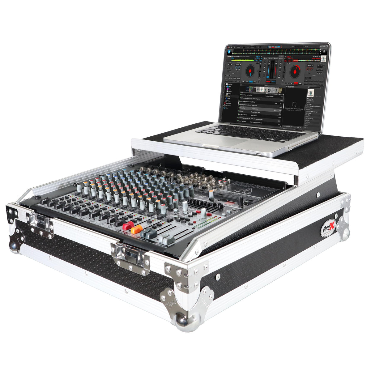 ProX 10U Top Mount 19" Slanted Mixer Case.