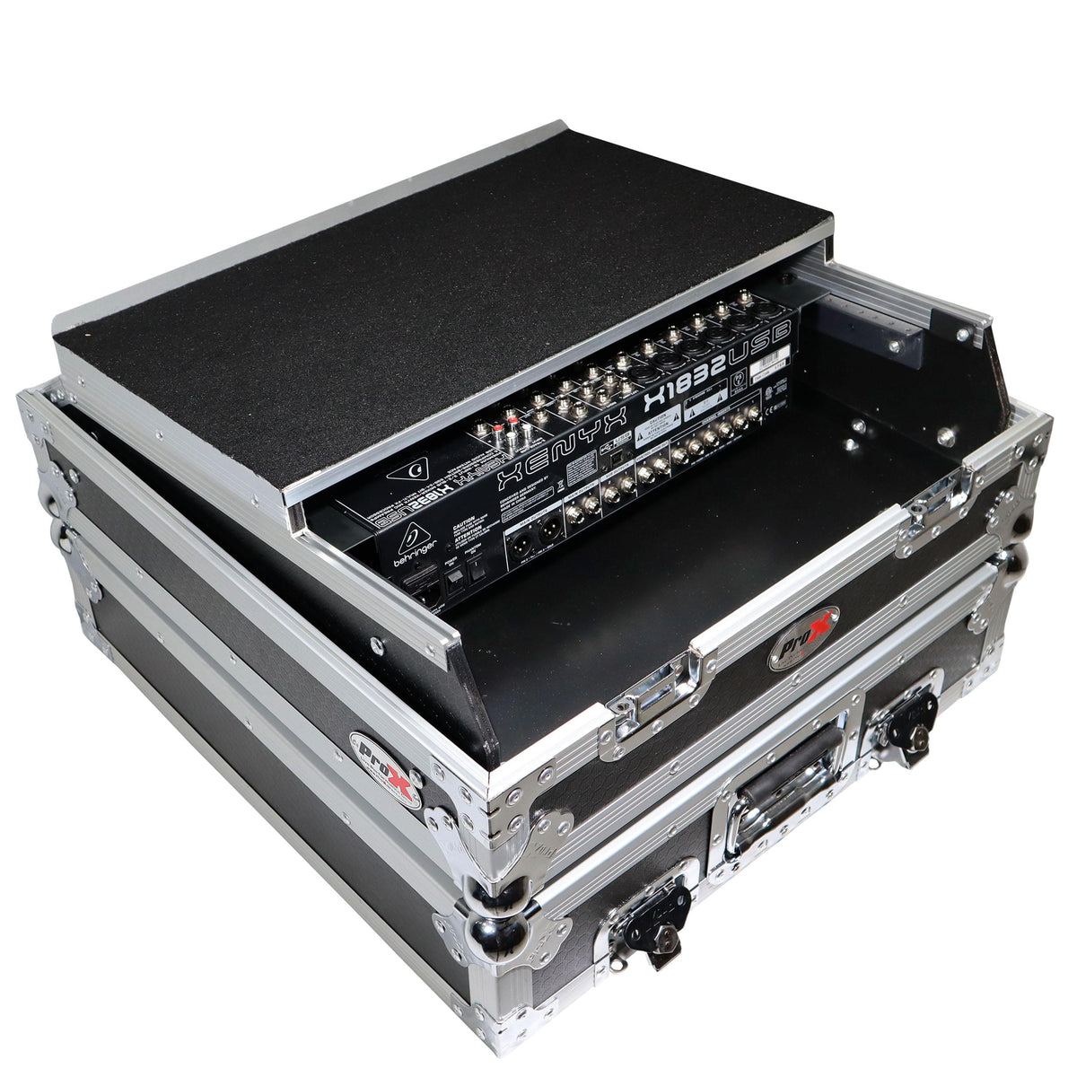 ProX 10U Top Mount 19" Slanted Mixer Case.