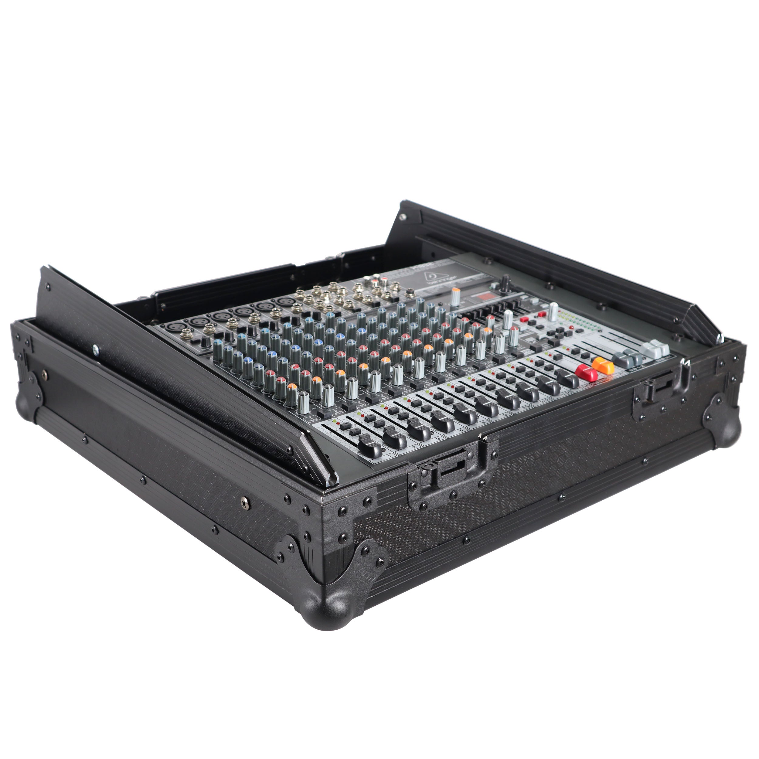 ProX 10U Top Mount 19" Slanted Black on Black Mixer Case