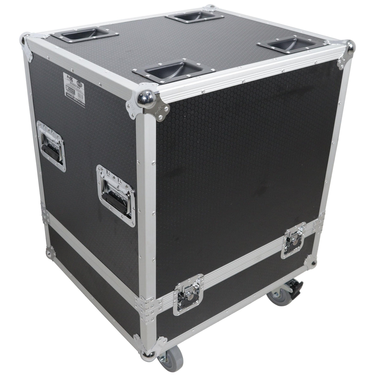 ProX Universal ATA Line Array Speakers Flight Case For (2) QSC LA108 / RCF HDL 28A HDL10A – Int Dim 25x25x21 in..