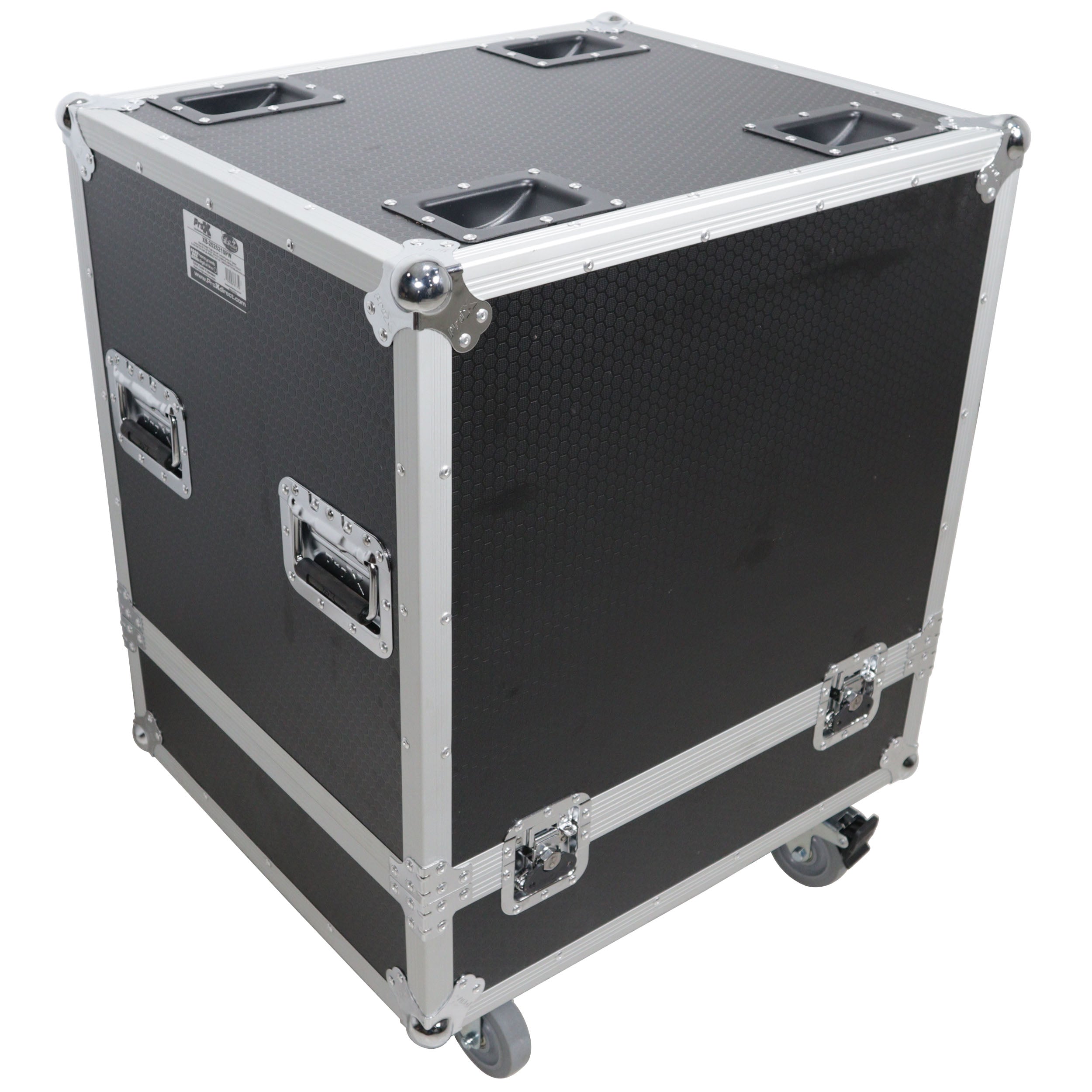 ProX Universal ATA Line Array Speakers Flight Case For (2) QSC LA108 / RCF HDL 28A HDL10A – Int Dim 25x25x21 in.