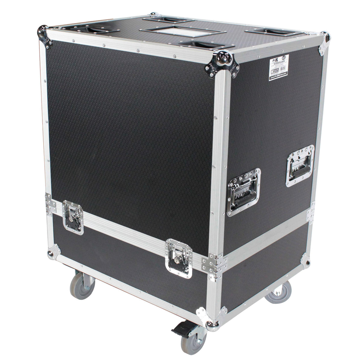 ProX Universal ATA Dual Speaker Flight Case fits 28x26x20 in. 2x RCF HDL10 HDL28, DAS VANTEC 20A.