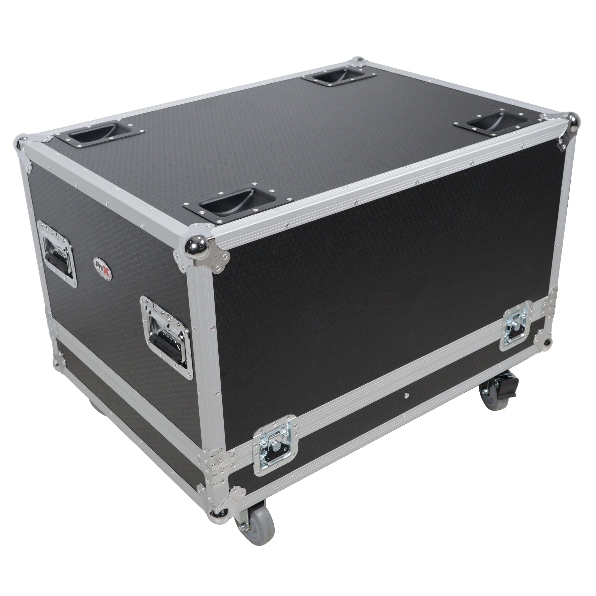ProX Universal ATA Dual Speaker Flight Case for DAS Vantec-118A, EVENT-115A, BassBoss SV9 and similar size speakers