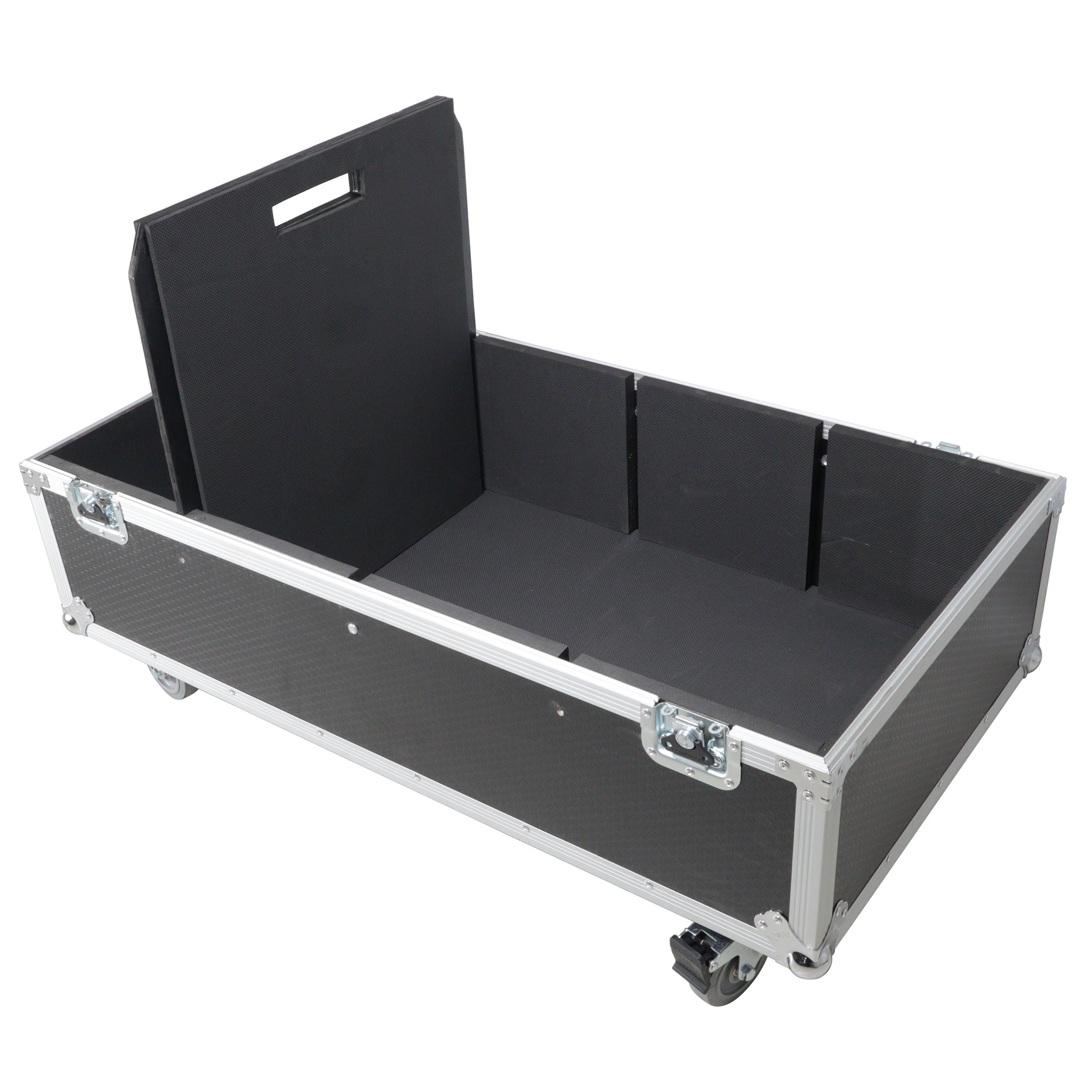 ProX Universal Dual ATA Speaker Flight Case Fits 2 pcs 28x20x20 inch speakers, Two JBL SRX 815P and Similar Sized Speakers