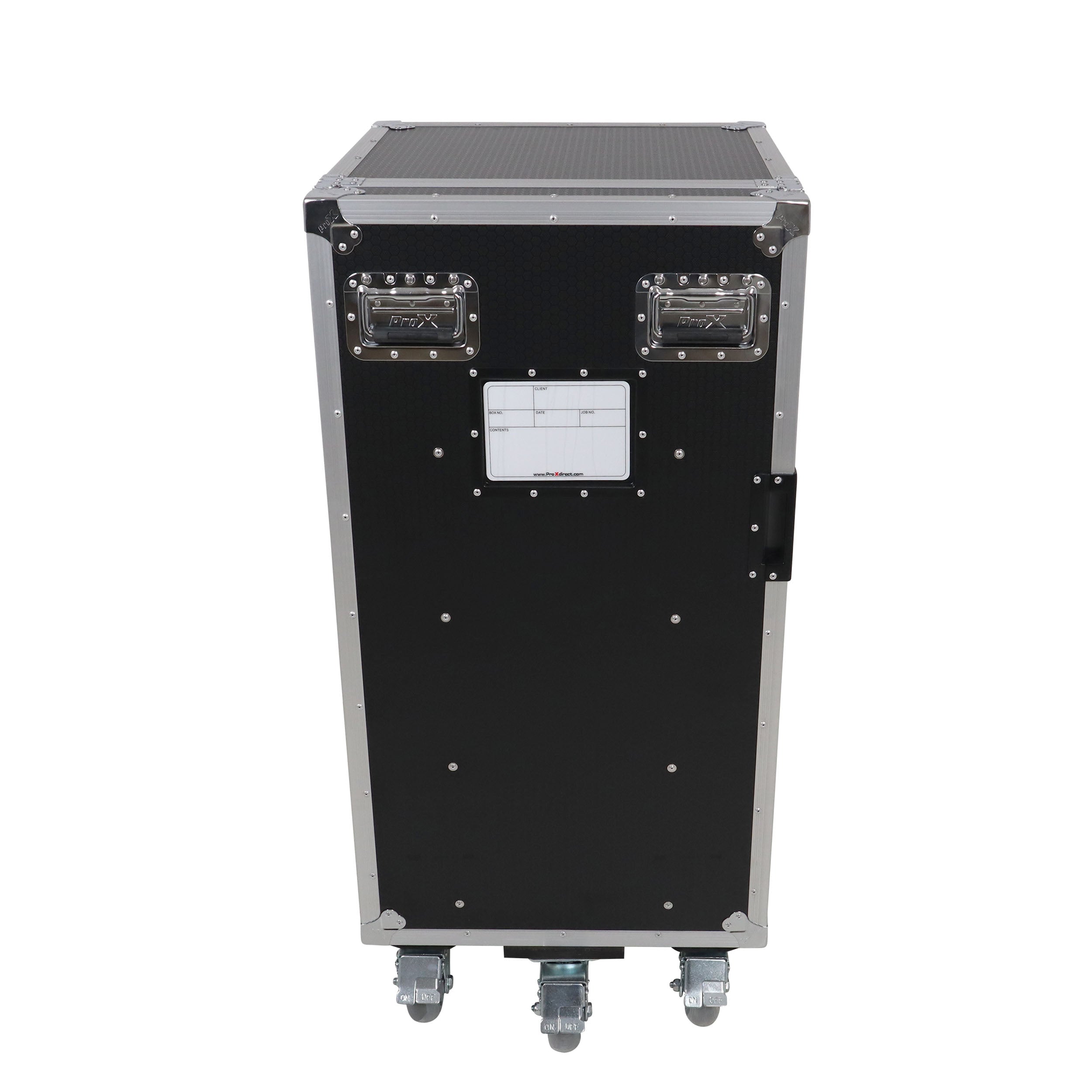ProX Pro 6 Utility Drawer Workbox ATA Flight Style Case with Hinged Storage Door and Five 5 inch Casters