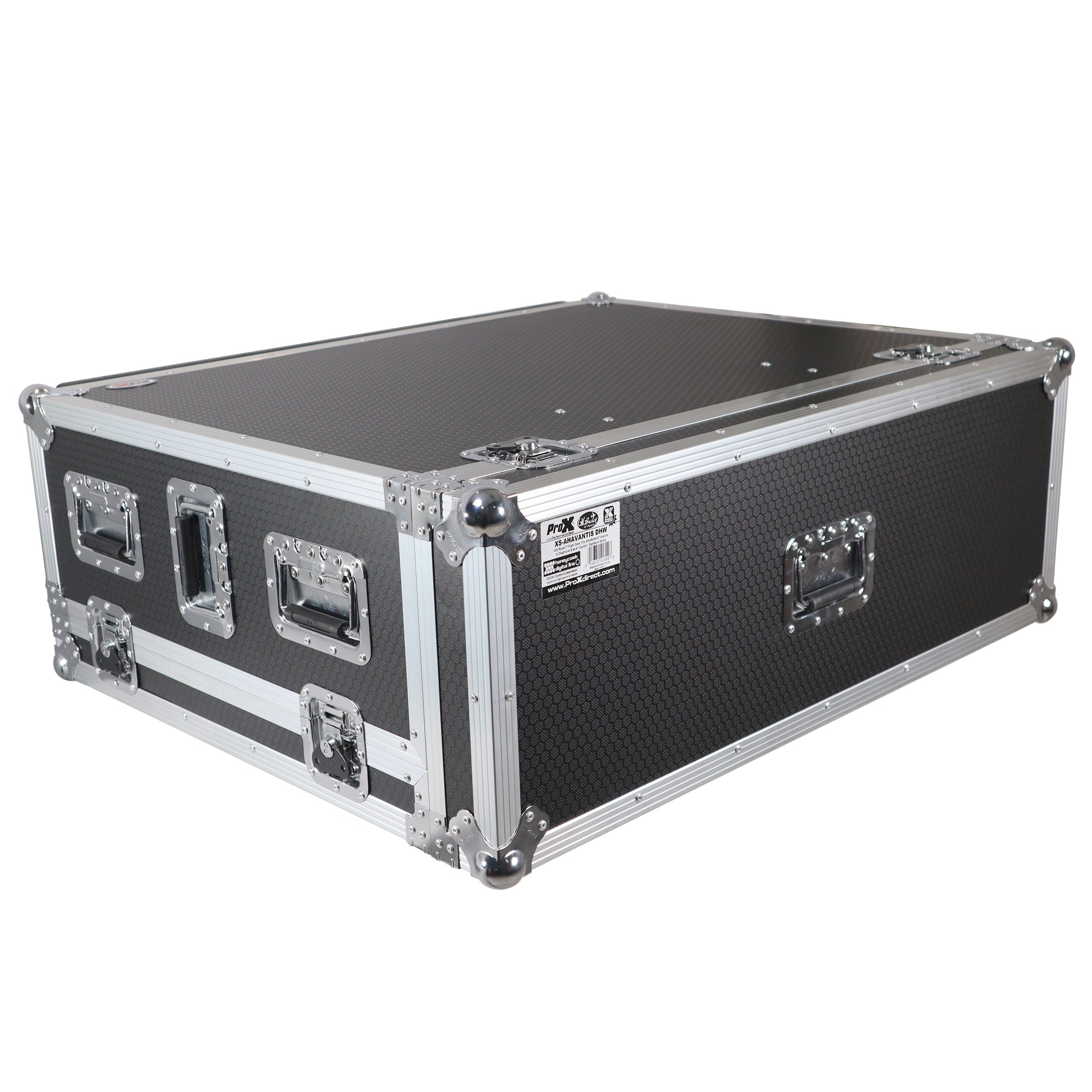 ProX ATA Digital Audio Mixer Flight Case for Allen & Heath AVANTIS Console with Doghouse compartment and Caster wheels