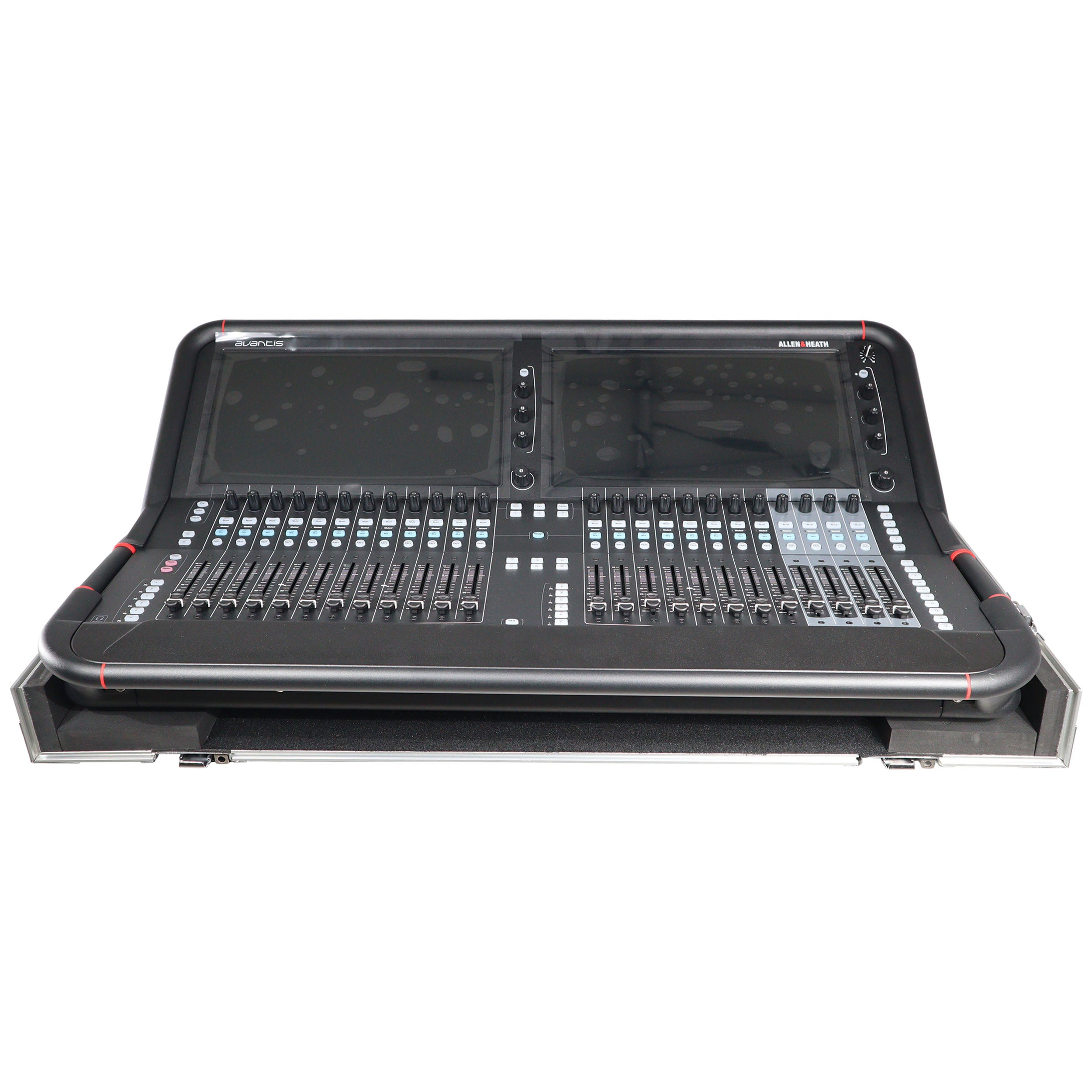 ProX ATA Digital Audio Mixer Flight Case for Allen & Heath AVANTIS Console with Doghouse compartment and Caster wheels