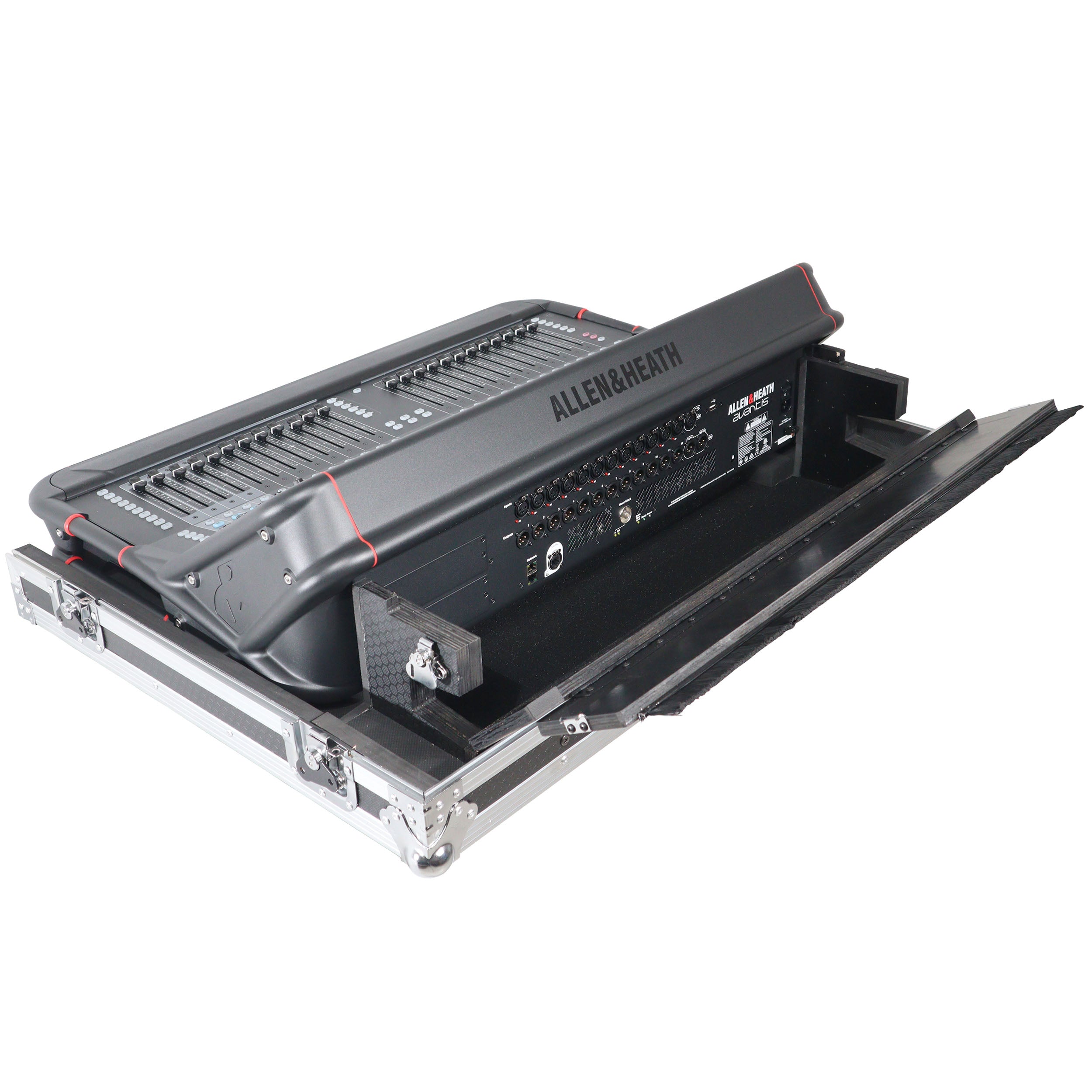 ProX ATA Digital Audio Mixer Flight Case for Allen & Heath AVANTIS Console with Doghouse compartment and Caster wheels