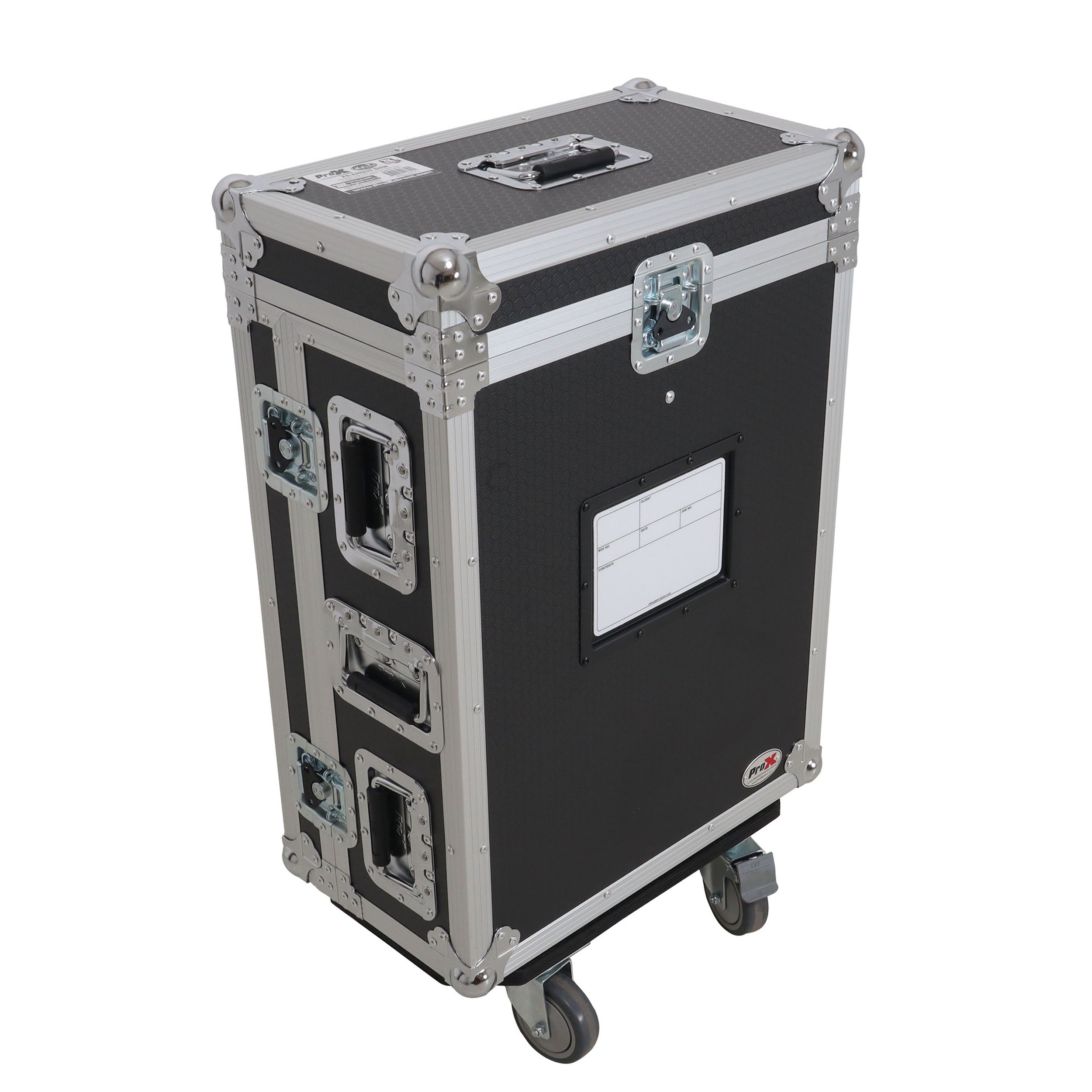 ProX ATA Digital Audio Mixer Flight Case for Allen & Heath QU5 Console with Doghouse compartment and 4x Caster wheels