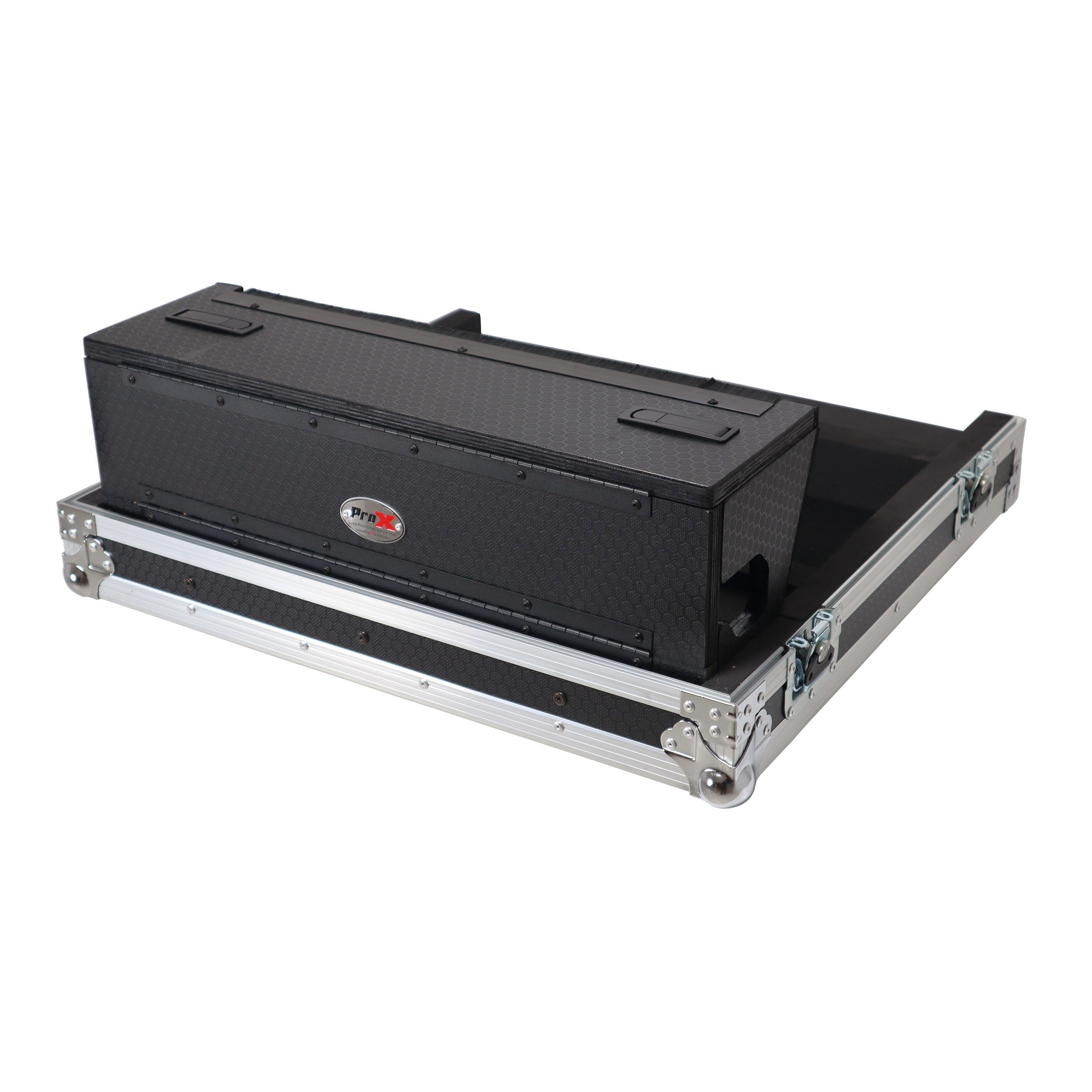 ProX ATA Digital Audio Mixer Flight Case for Allen & Heath QU6 Console with Doghouse compartment and 4x Caster wheels