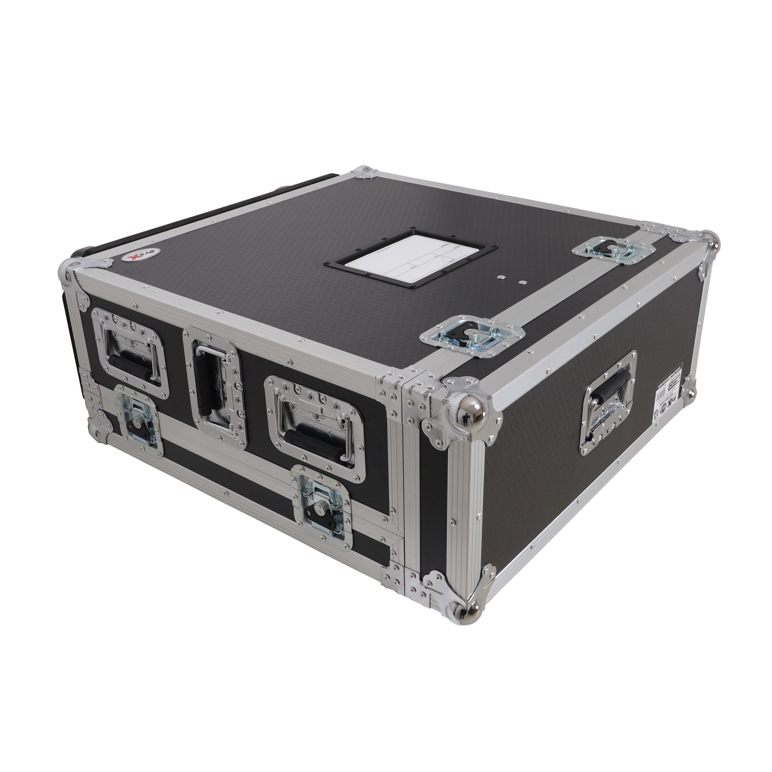 ProX ATA Digital Audio Mixer Flight Case for Allen & Heath QU6 Console with Doghouse compartment and 4x Caster wheels