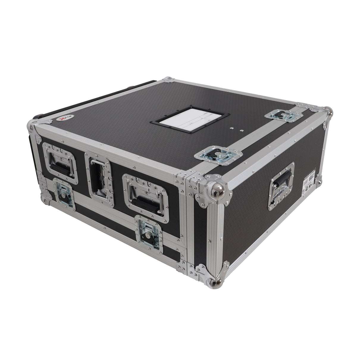 ProX ATA Digital Audio Mixer Flight Case for Allen & Heath QU6 Console with Doghouse compartment and 4x Caster wheels.