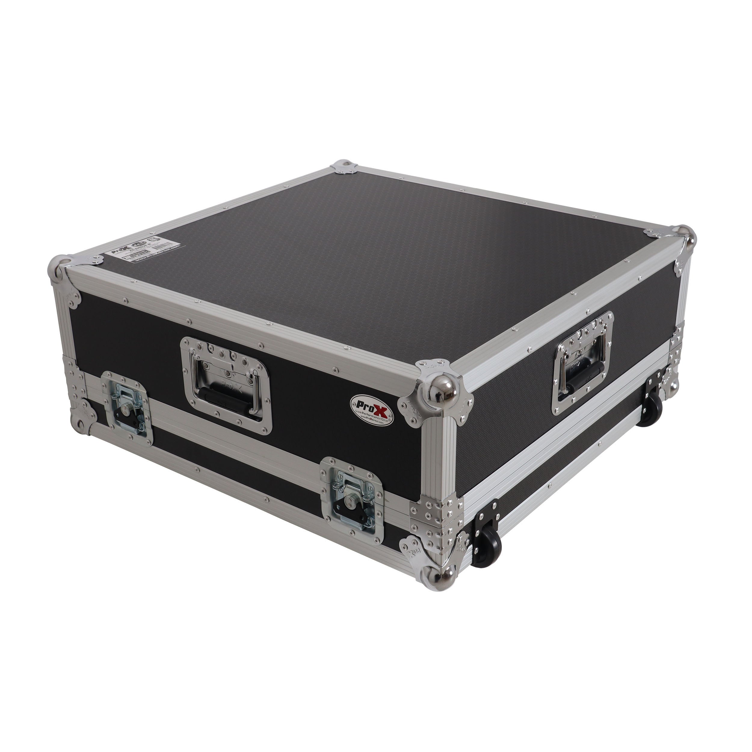 ProX Flight Case for Allen & Heath QU6 ATA Digital Audio Mixer Console and 2x Low Profile Wheels