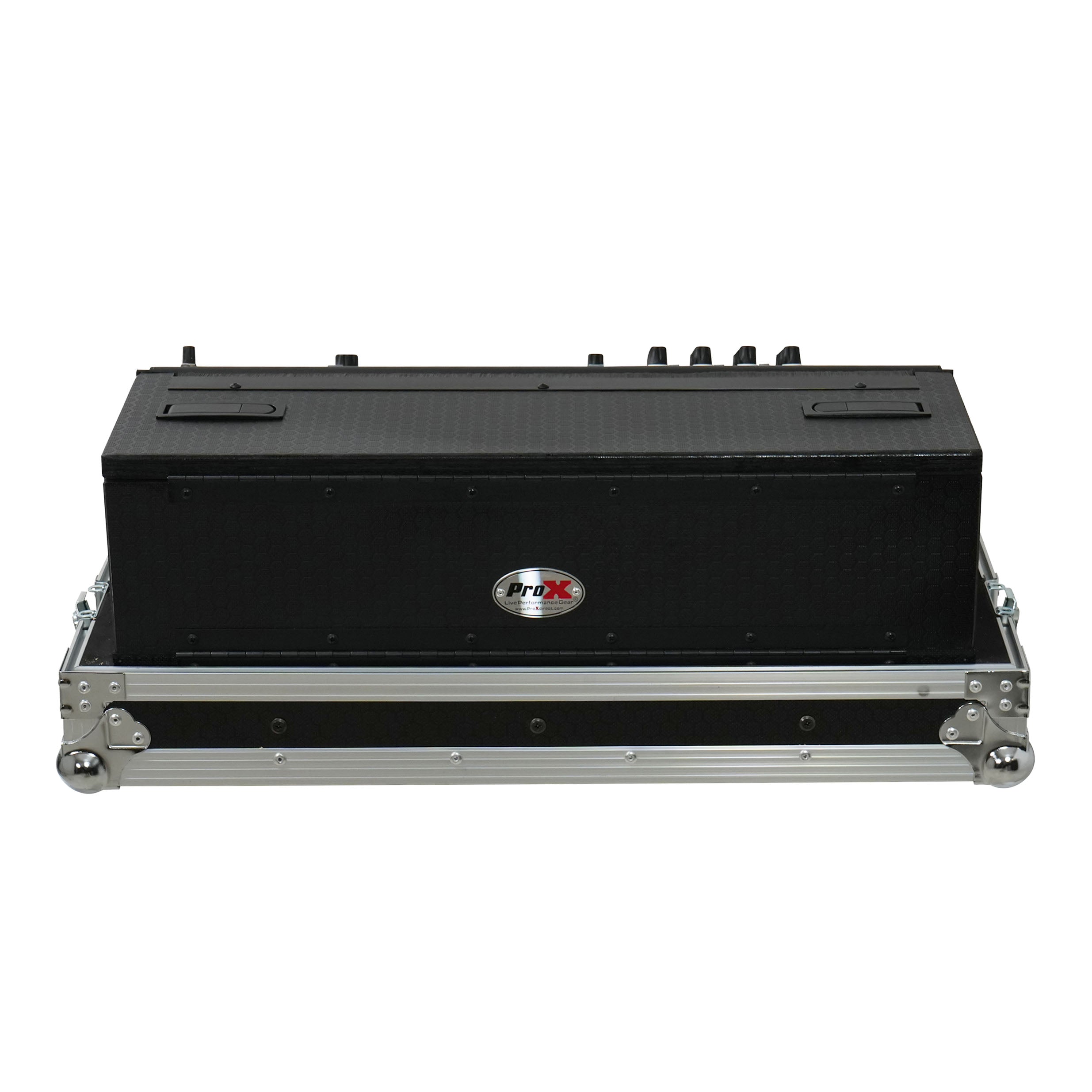 ProX ATA Digital Audio Mixer Flight Case for Allen & Heath QU6 Console with Doghouse compartment and 4x Caster wheels