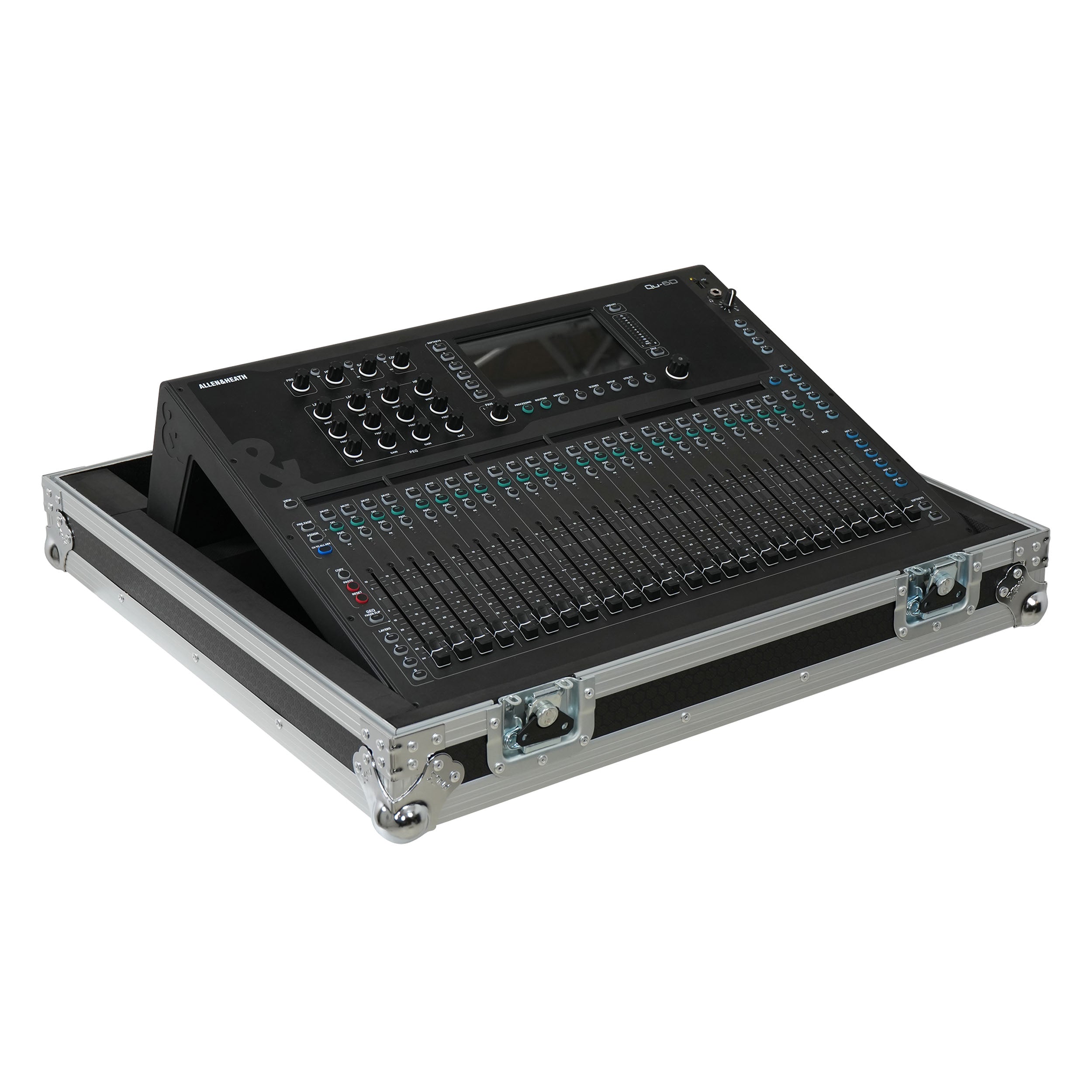 ProX Flight Case for Allen & Heath QU6 ATA Digital Audio Mixer Console and 2x Low Profile Wheels