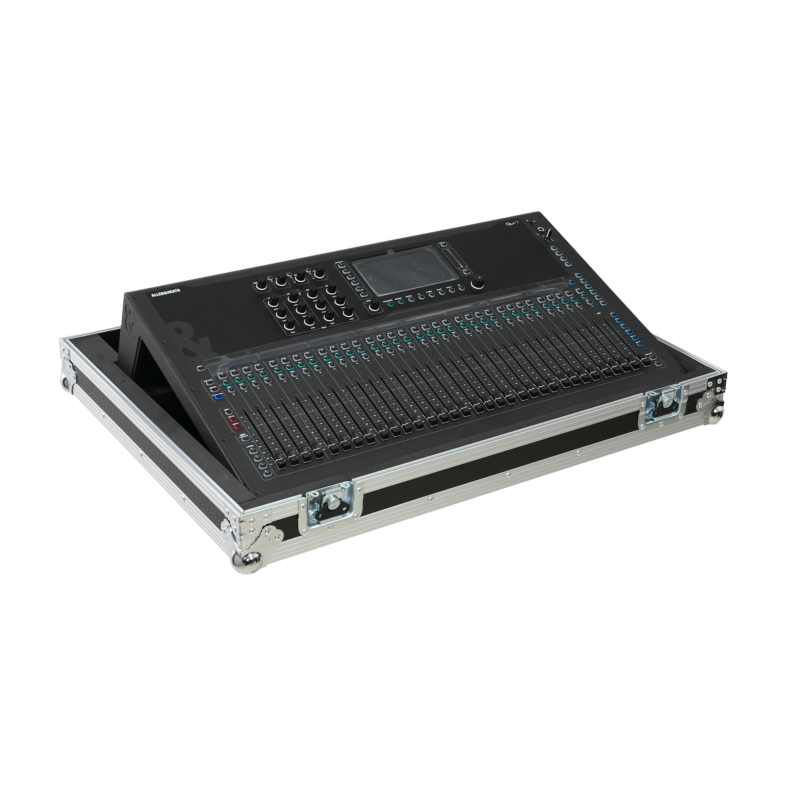 ProX Flight Case for Allen & Heath QU7 ATA Digital Audio Mixer Console and 2x Low Profile Wheels