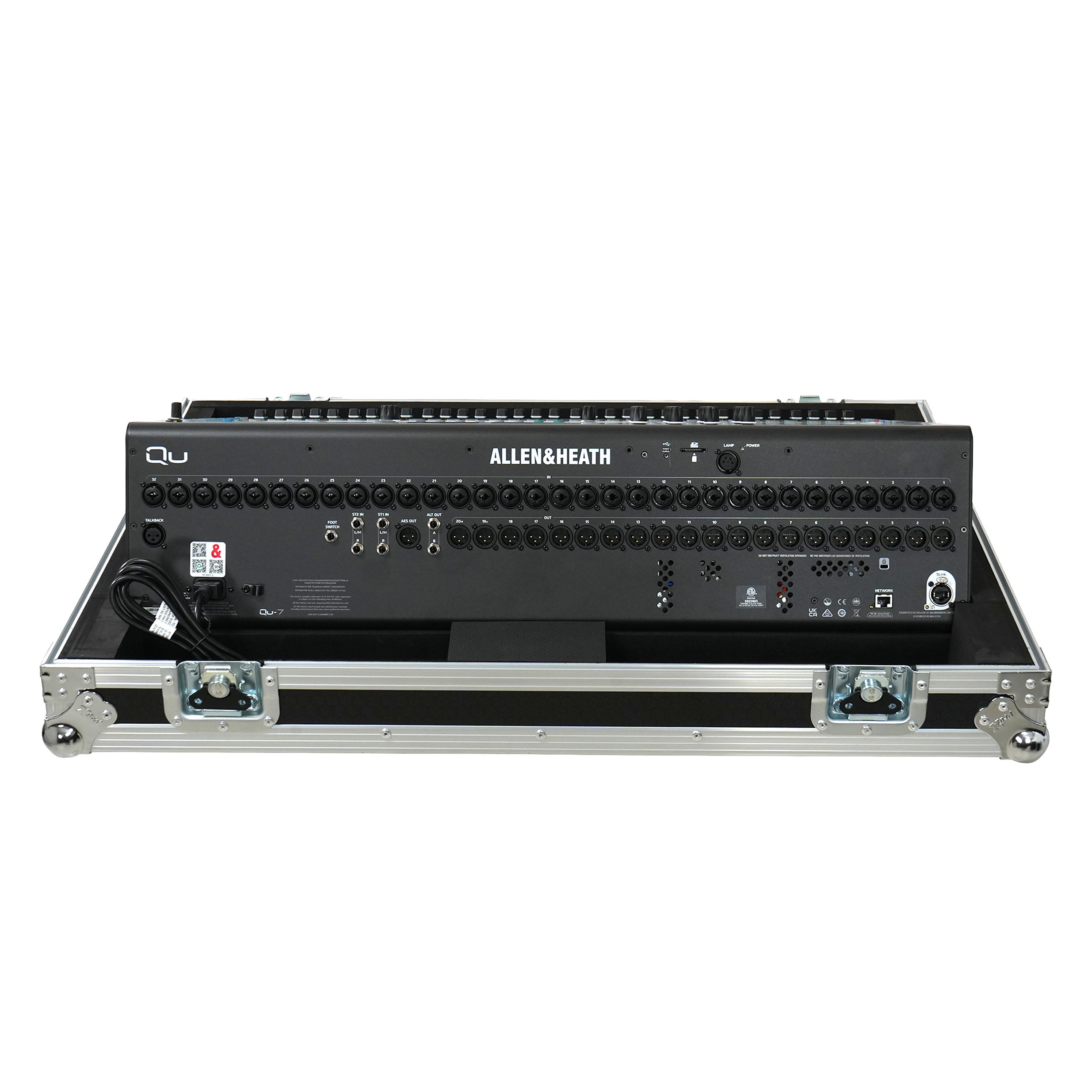 ProX Flight Case for Allen & Heath QU7 ATA Digital Audio Mixer Console and 2x Low Profile Wheels