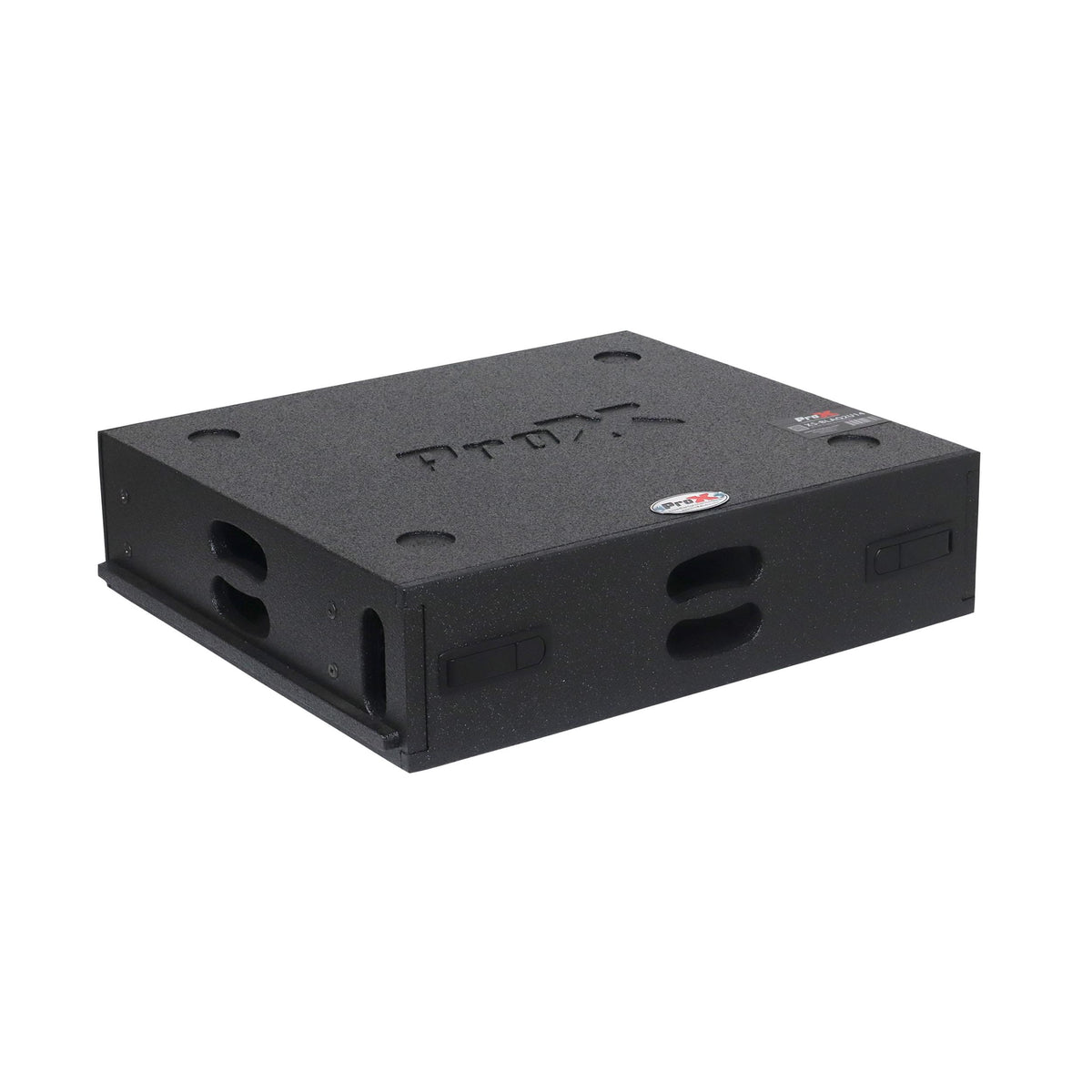 ProX 2U Rack Case 14" Deep Vertical Amp Rack Polyurea Coated BLAQ Series.