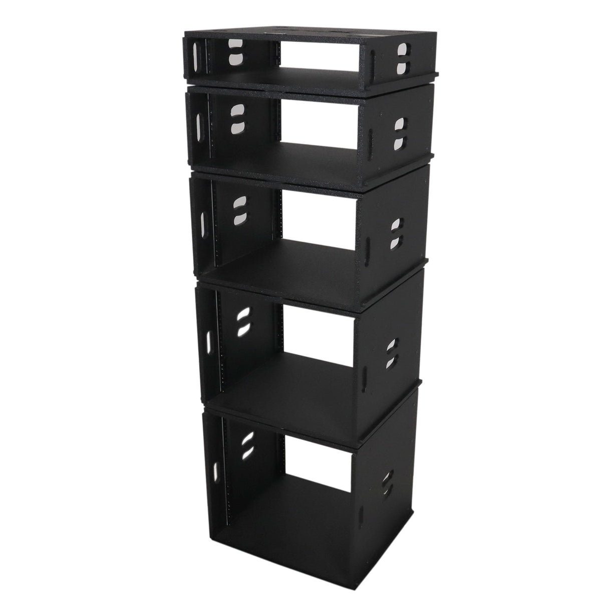 ProX 10U Rack Case 14" Deep Vertical Amp Rack Polyurea Coated BLAQ Series.