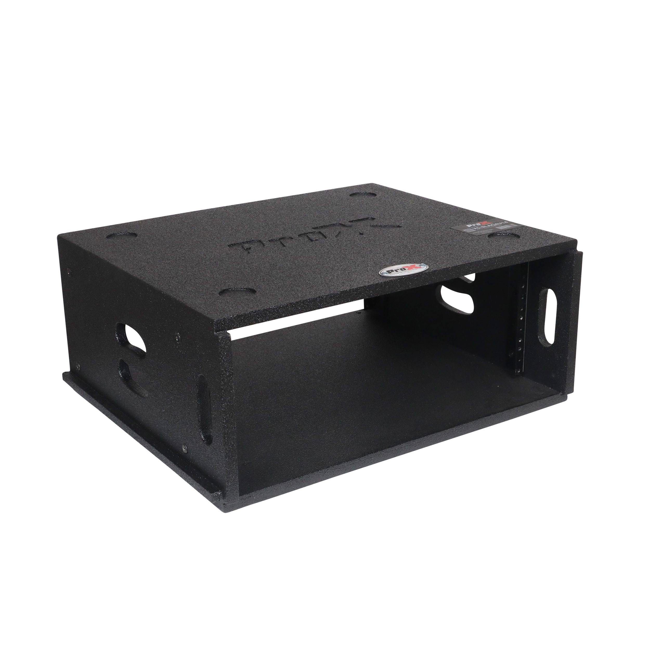 ProX 4U Rack Case 14" Deep Vertical Amp Rack Polyurea Coated BLAQ Series