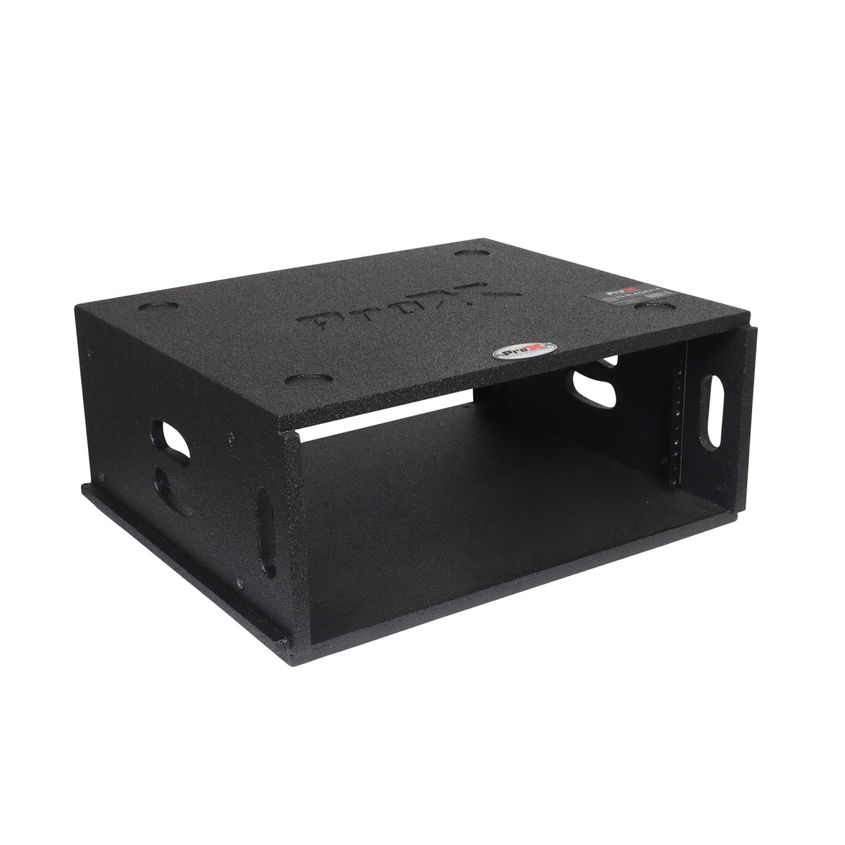 ProX 4U Rack Case 14" Deep Vertical Amp Rack Polyurea Coated BLAQ Series.