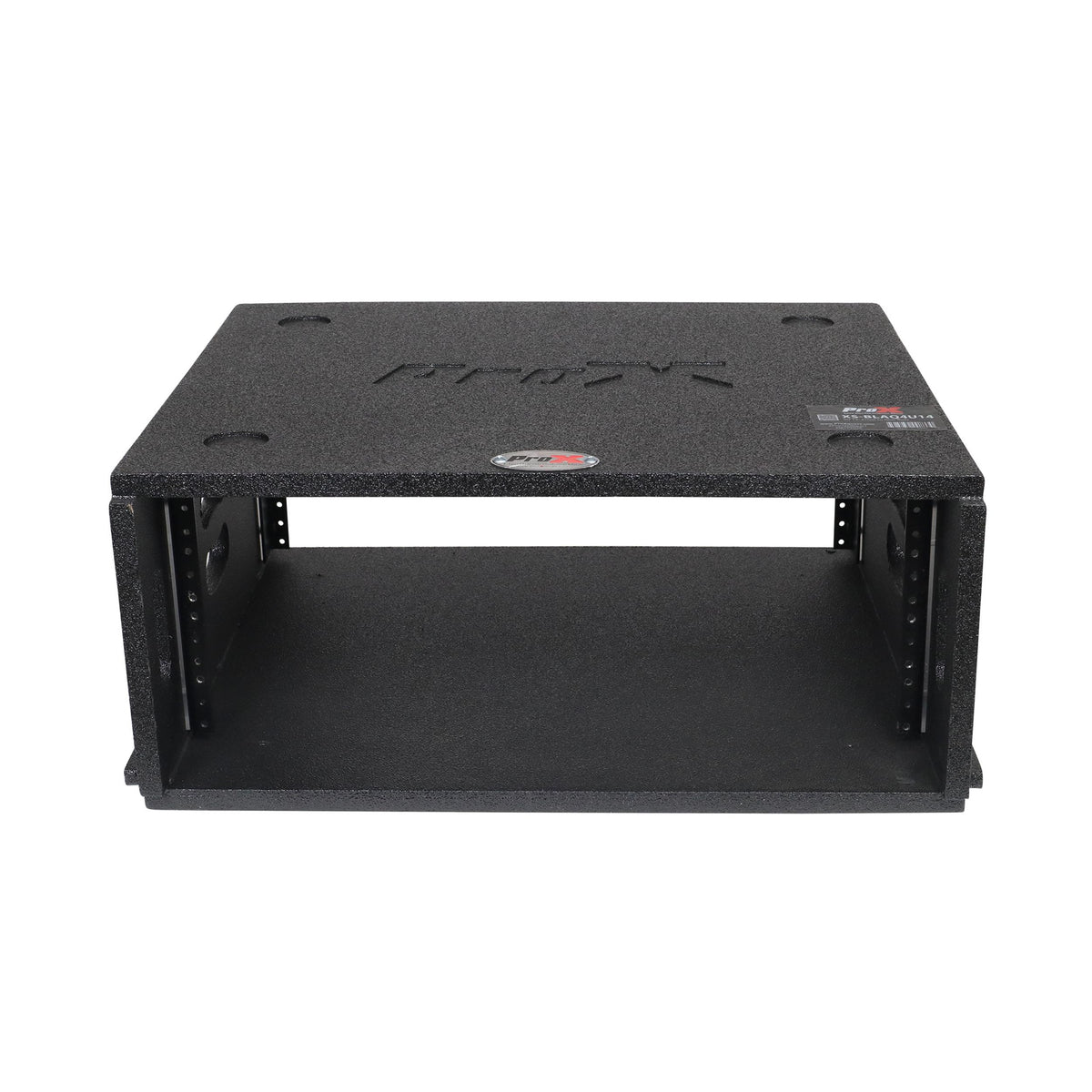 ProX 4U Rack Case 14" Deep Vertical Amp Rack Polyurea Coated BLAQ Series.
