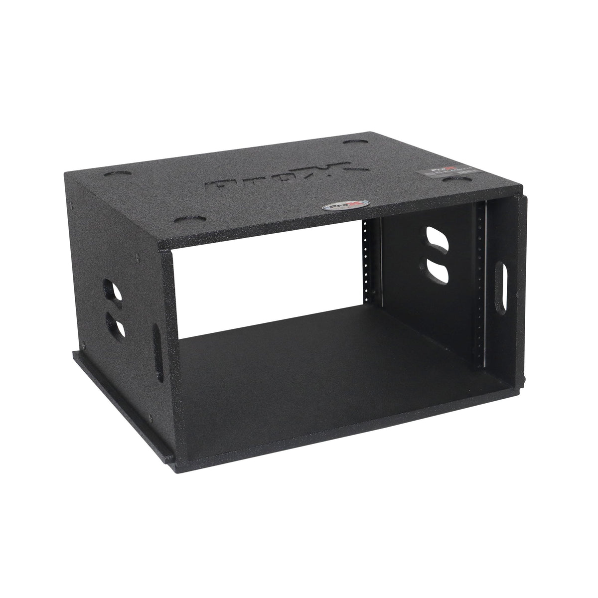 ProX 6U Rack Case 14" Deep Vertical Amp Rack Polyurea Coated BLAQ Series.