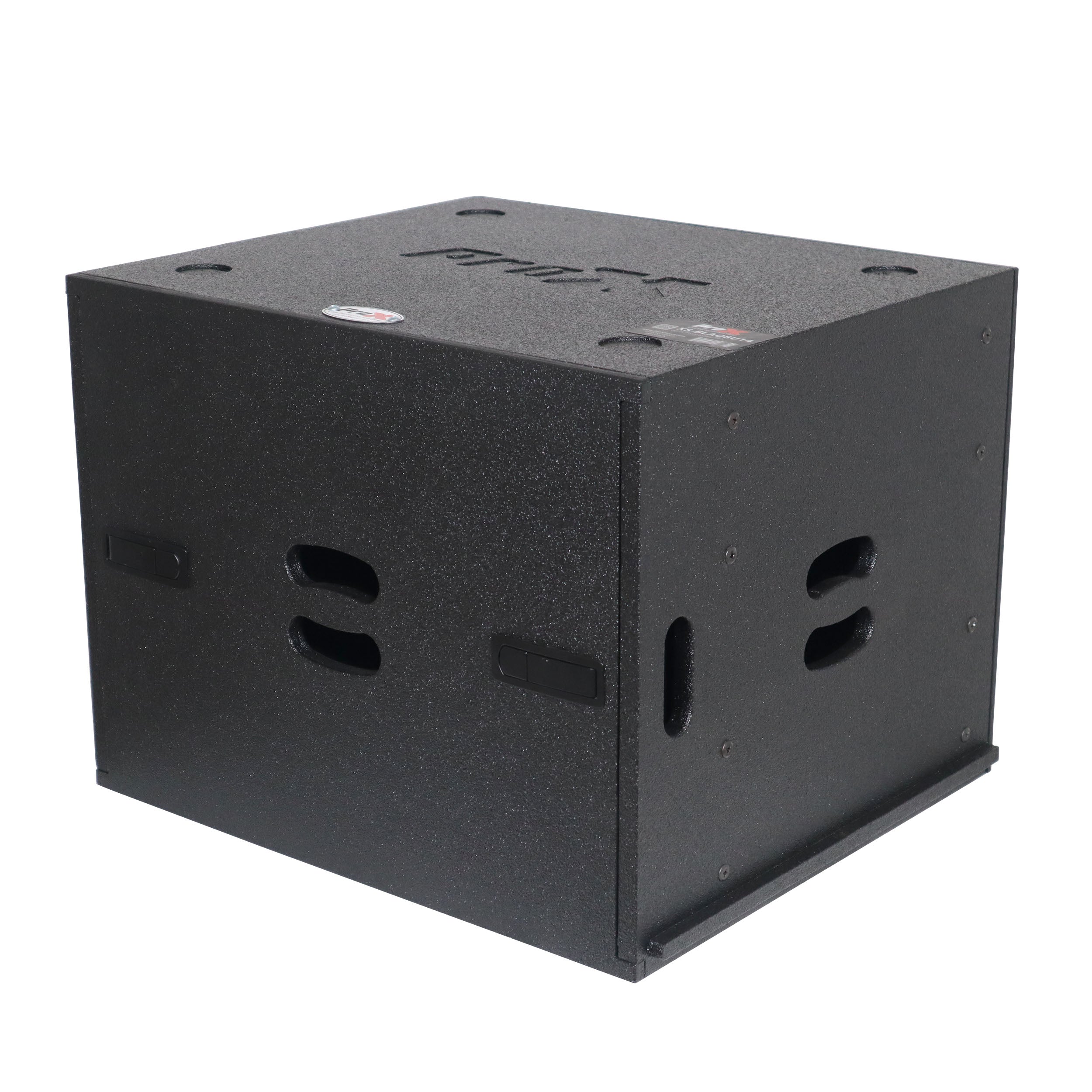 ProX 8U Rack Case 14" Deep Vertical Amp Rack Polyurea Coated BLAQ Series