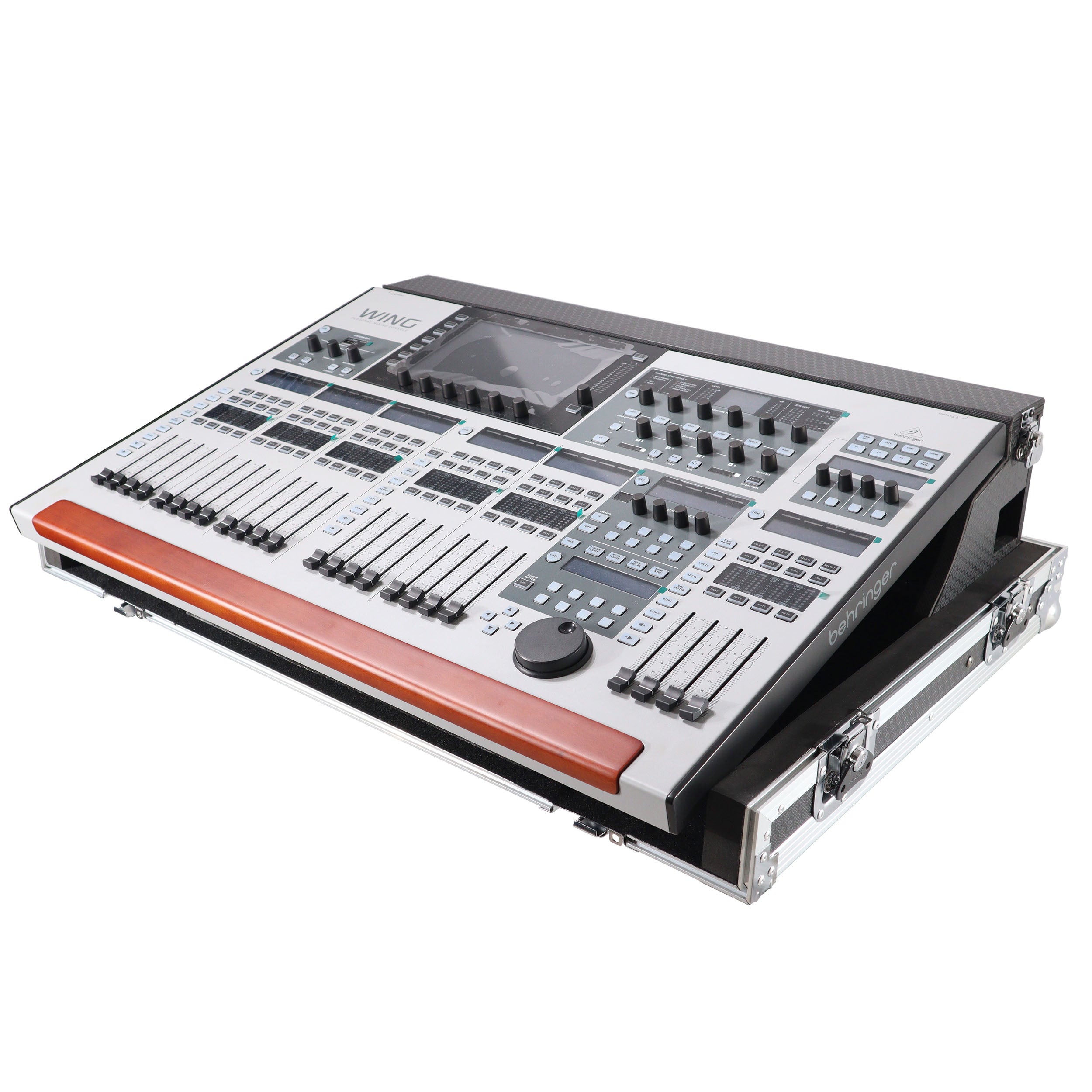 ProX ATA Digital Audio Mixer Flight Case for Behringer WING Console with Doghouse compartment and Caster wheels
