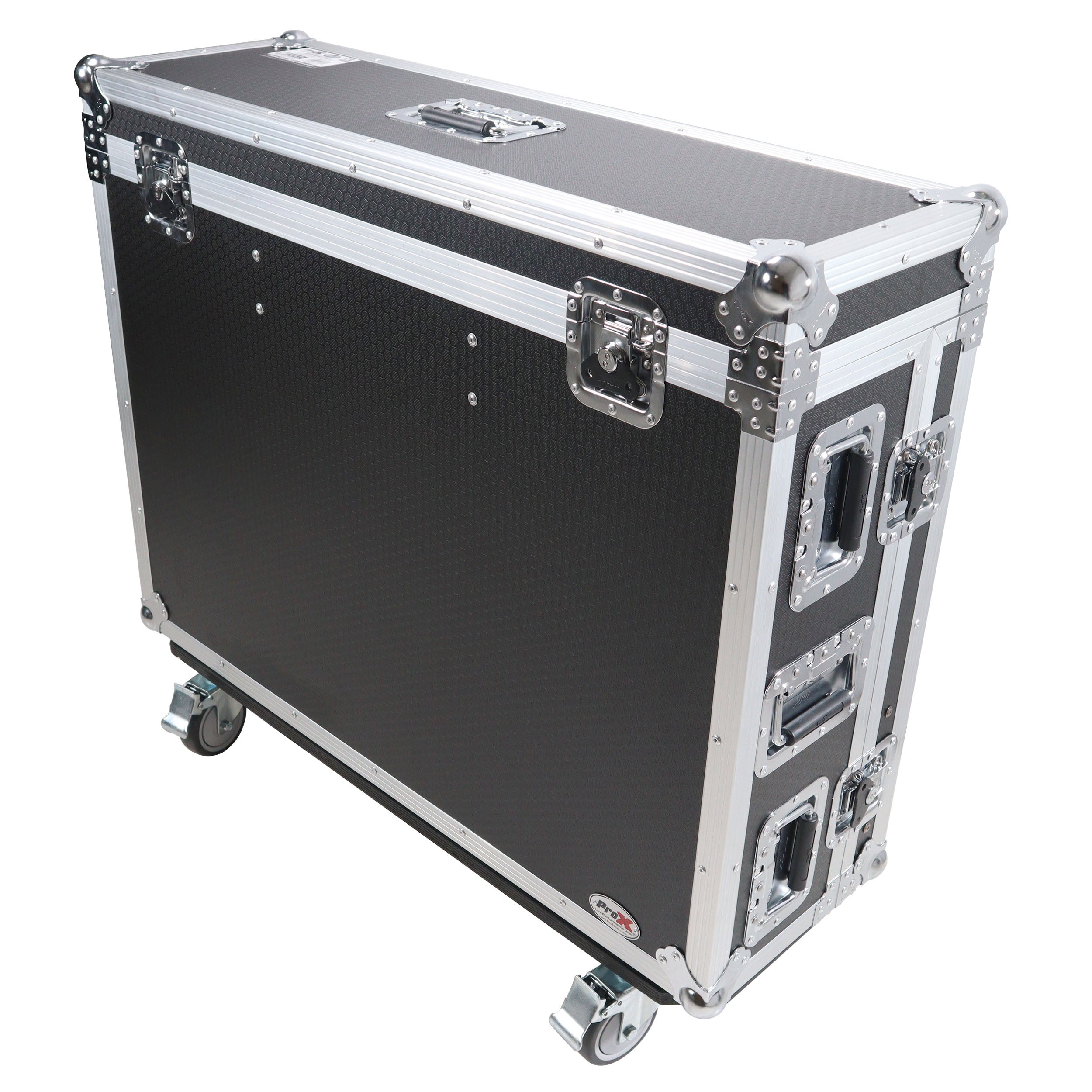 ProX ATA Digital Audio Mixer Flight Case for Behringer WING Console with Doghouse compartment and Caster wheels