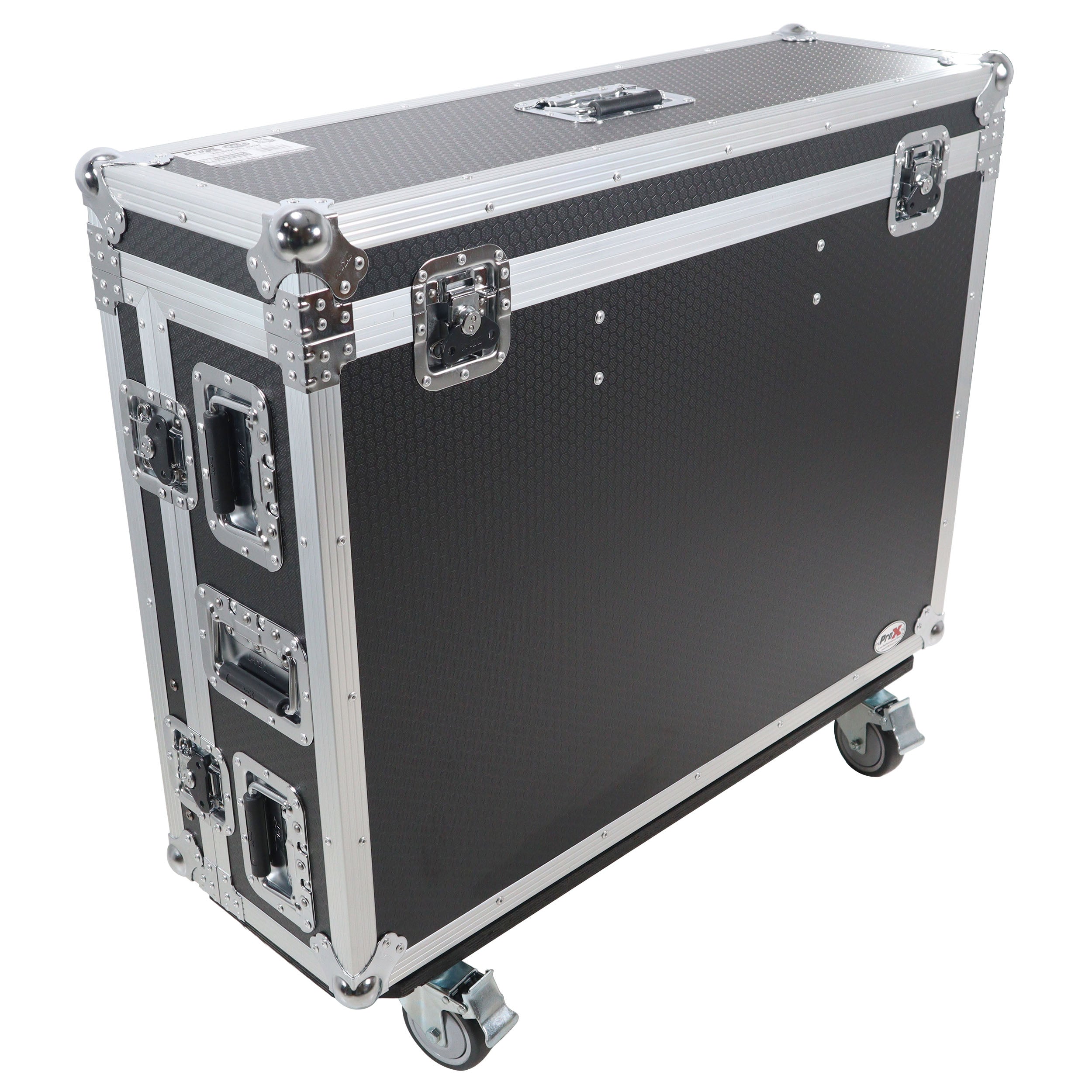 ProX ATA Digital Audio Mixer Flight Case for Behringer WING Console with Doghouse compartment and Caster wheels