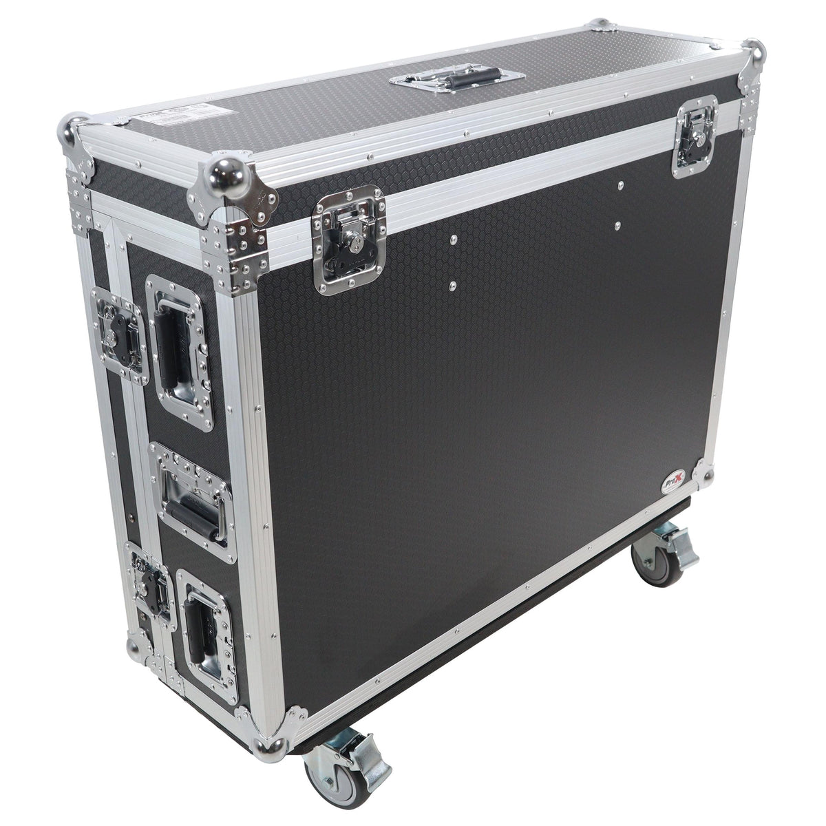 ProX ATA Digital Audio Mixer Flight Case for Behringer WING Console with Doghouse compartment and Caster wheels.