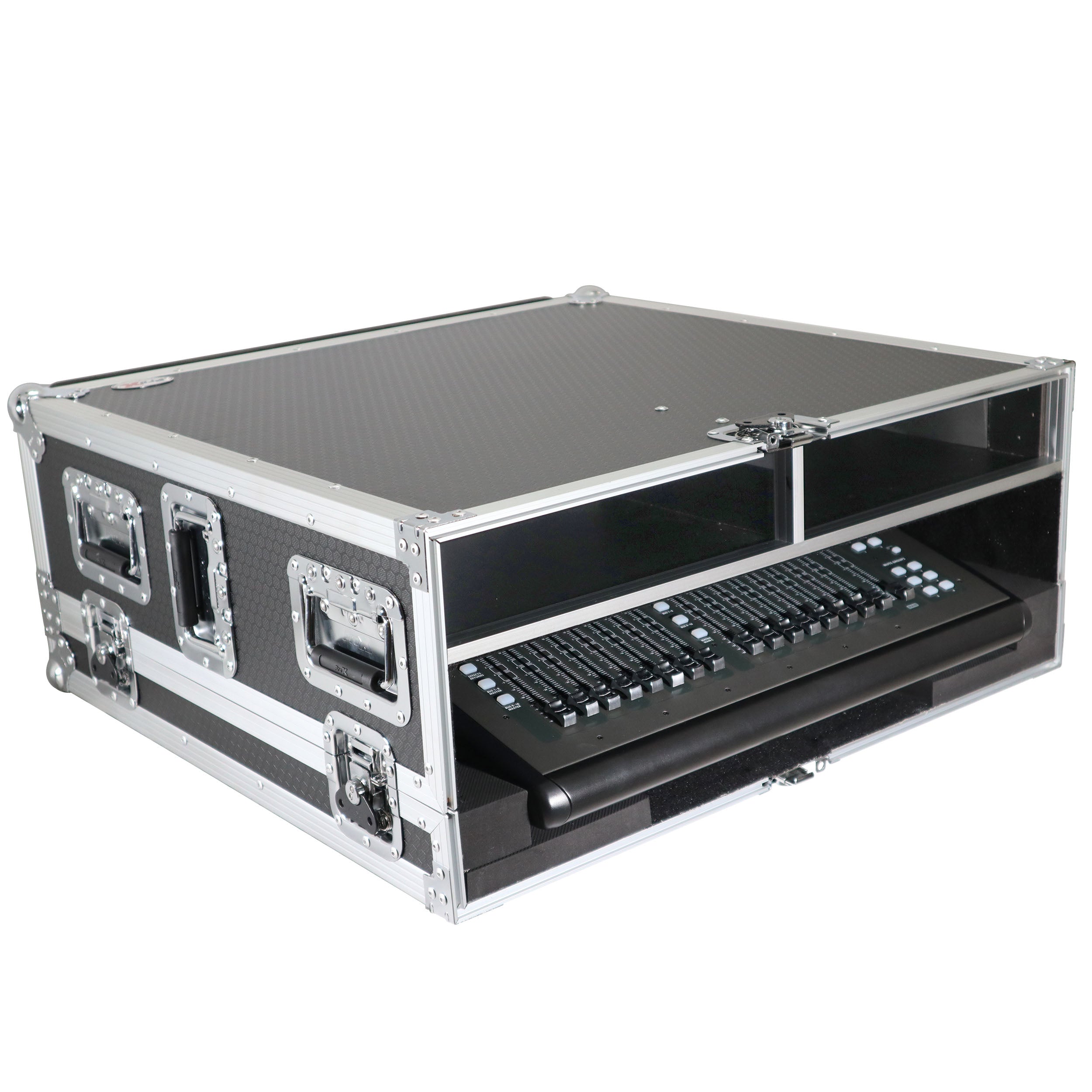 ProX ATA Digital Audio Mixer Flight Case for Behringer X32 Compact Console with Doghouse compartment and Caster wheels